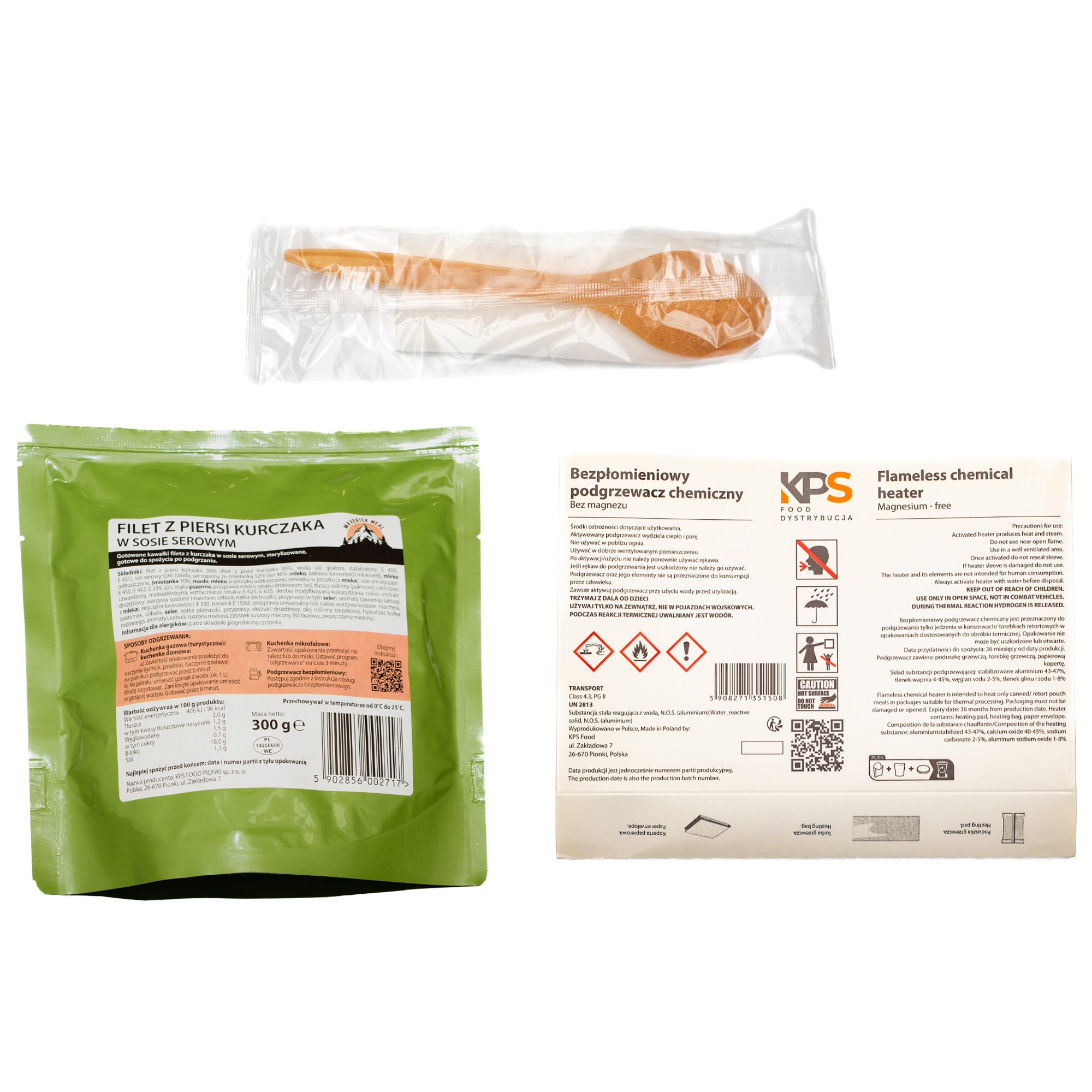 Maverick Food Micro Ready meal with flameless heater Chicken in cheese sauce - 300 g