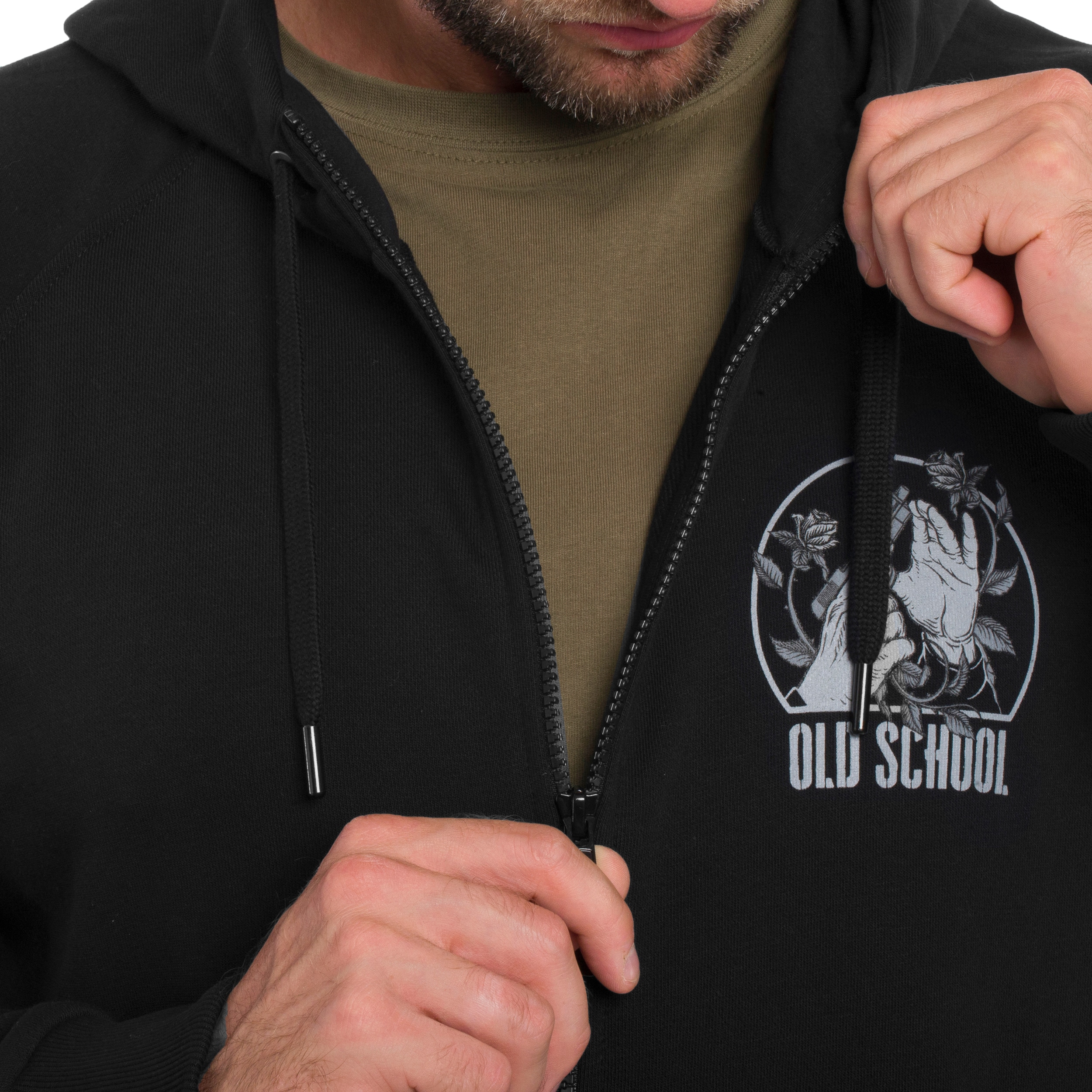 Helikon-Tex Full-Zip Old School Sweatshirt - Black