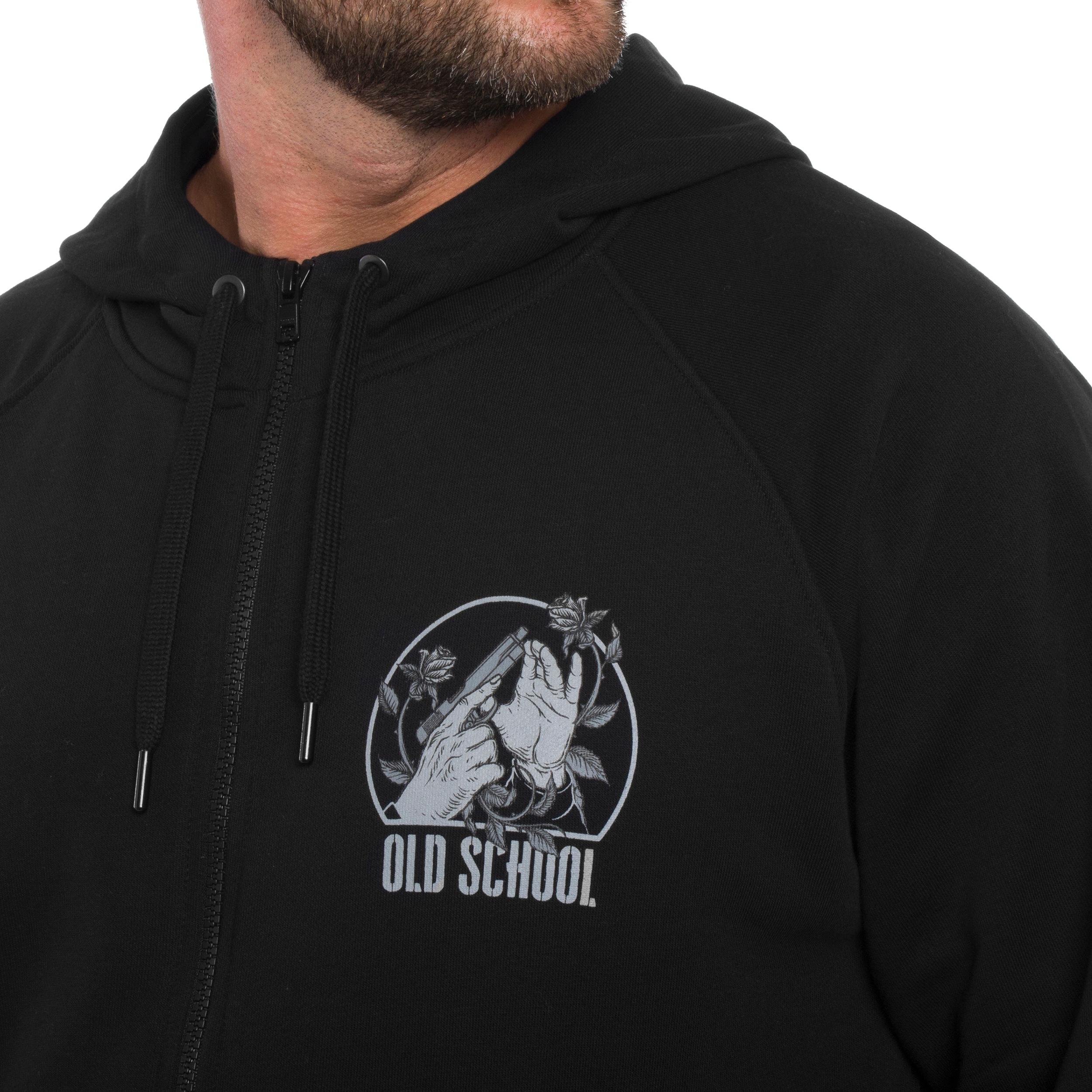 Helikon-Tex Full-Zip Old School Sweatshirt - Black