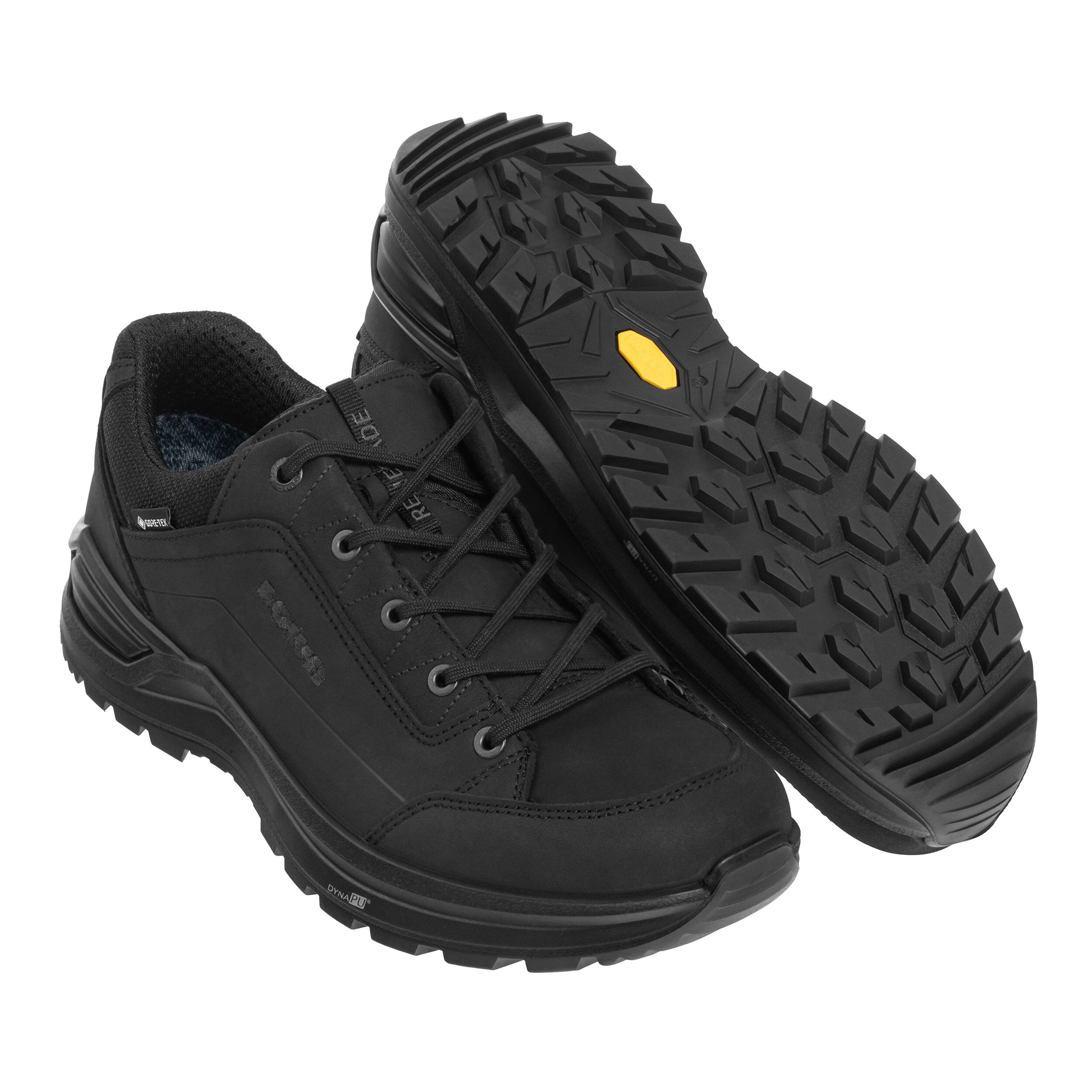 Lowa Renegade EVO GTX LOW Shoes Black + Lowa Care Set for footwear cleaning - set