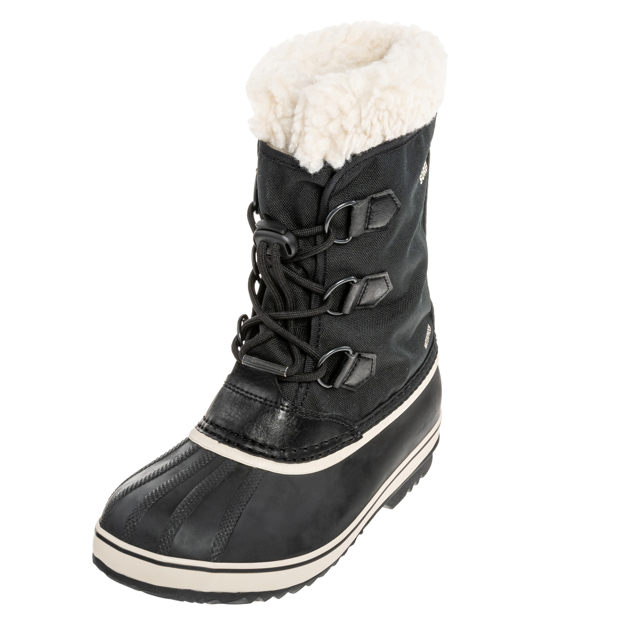Sorel Yoot Pac Nylon Waterproof Children's Snow Boots - Black