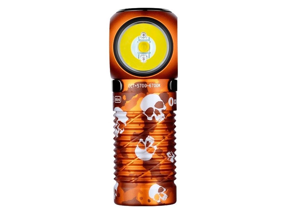 Olight Perun 3 Mini Cool White Ghost Blaze Head and Angle Flashlight with headband - 1250 lumens