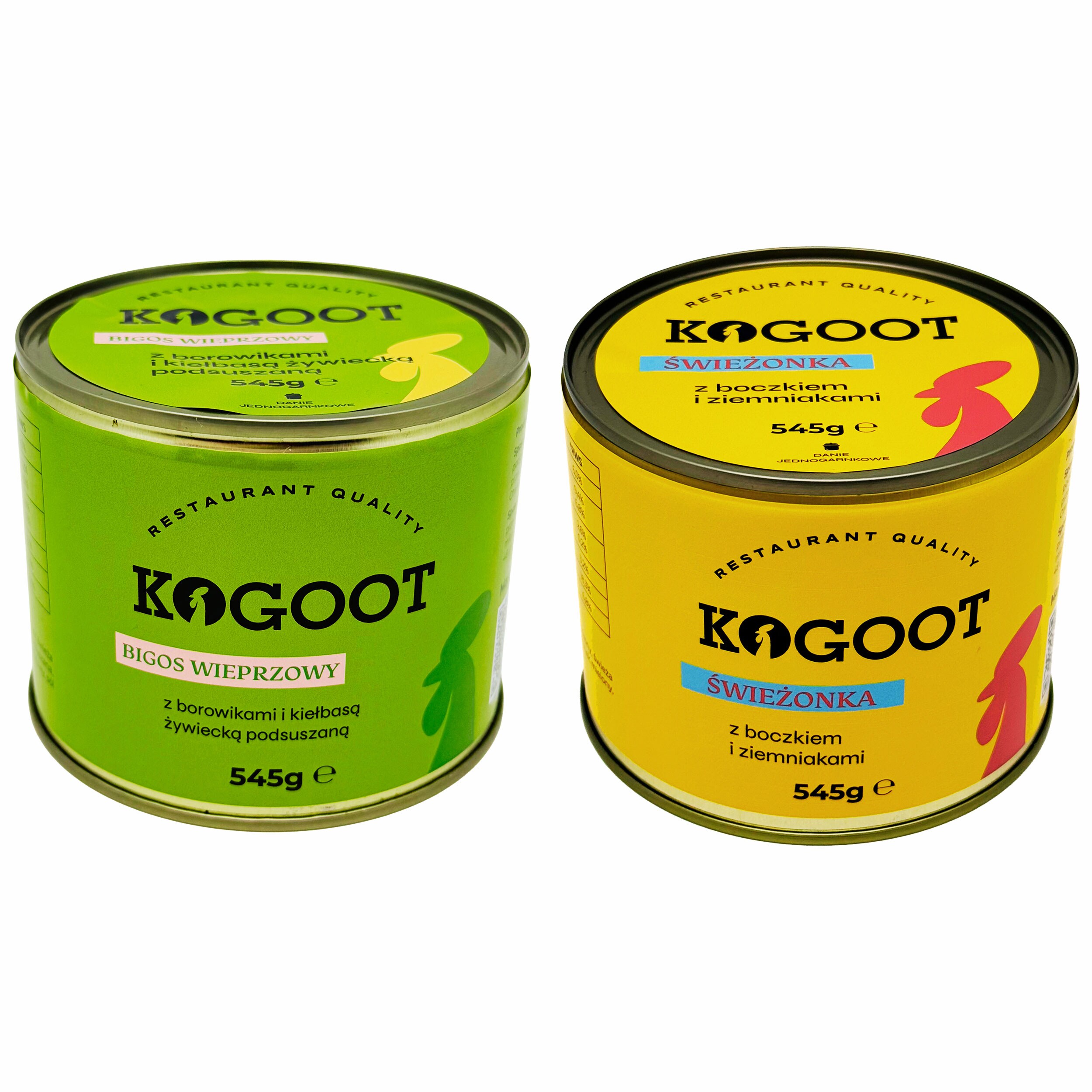 Kogoot Canned Food - Pork Stew 545 g, Fried Fresh Pork 545 g