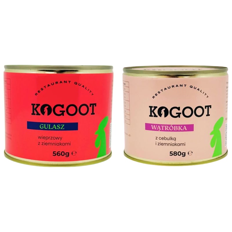 Kogoot Canned Food - Stew 560 g, Liver 580 g