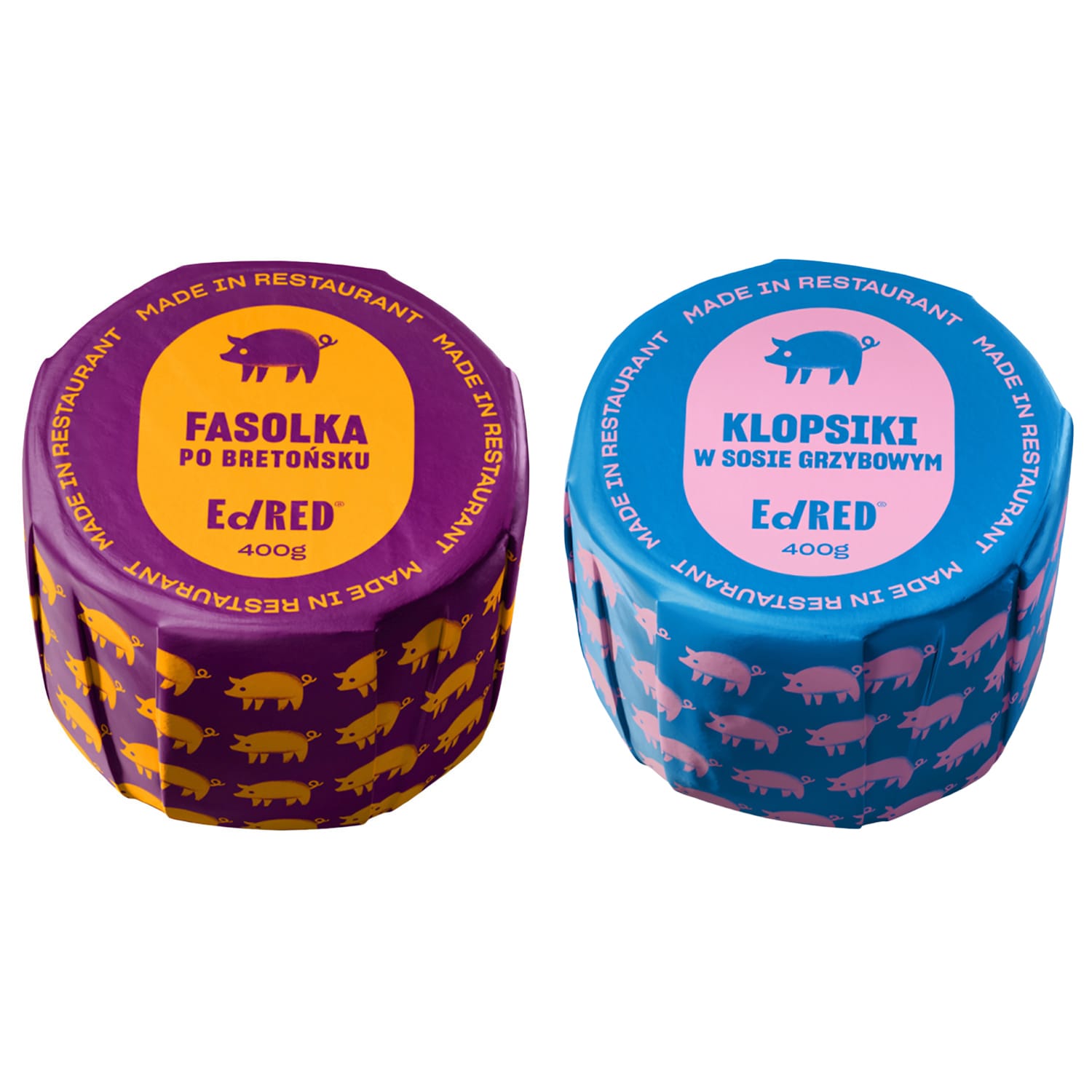 Ed Red Canned Food - Baked beans 400 g, Meatballs in mushroom sauce 400 g