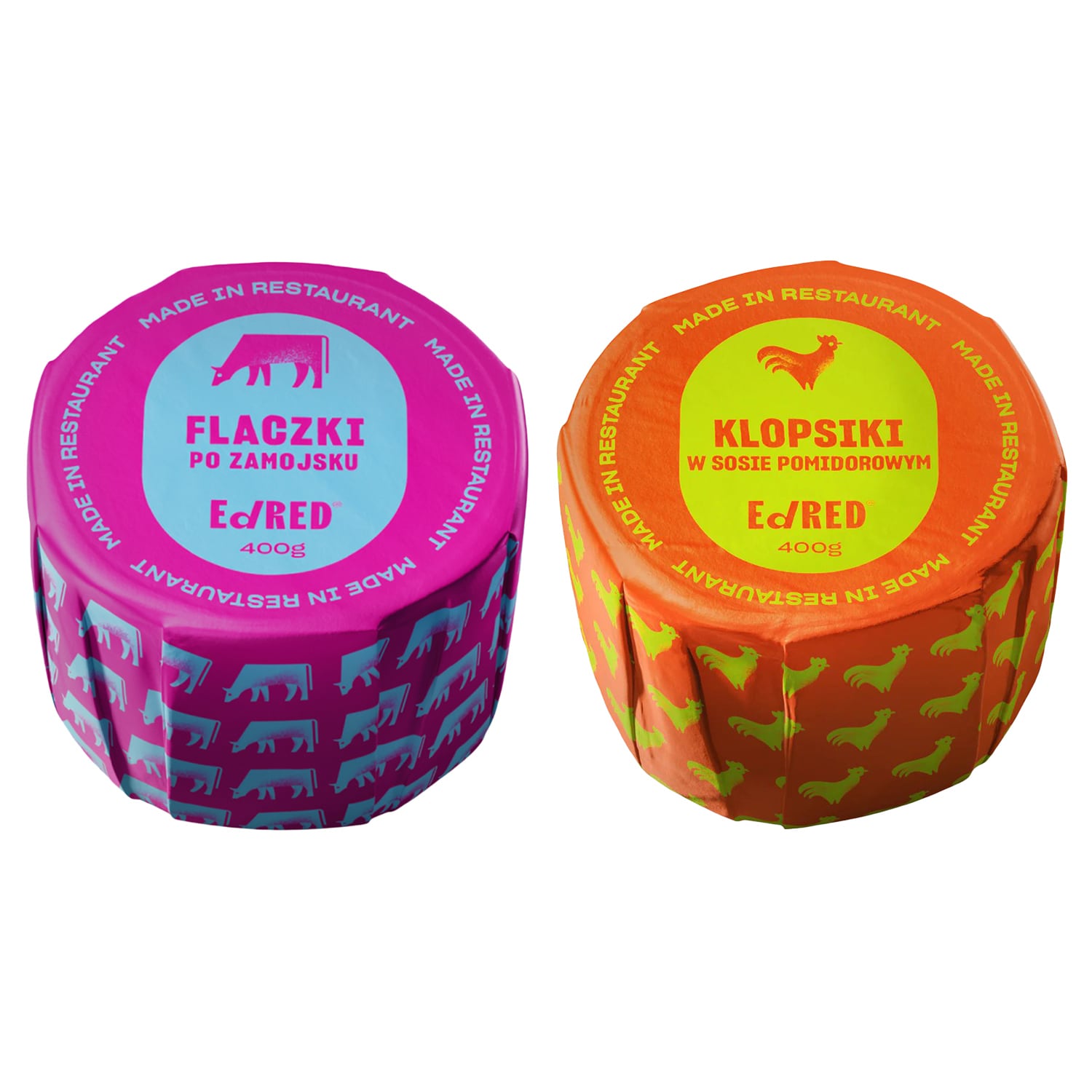 Ed Red Canned Food - Zamość-style tripe 400 g, Chicken meatballs in tomato sauce 400 g