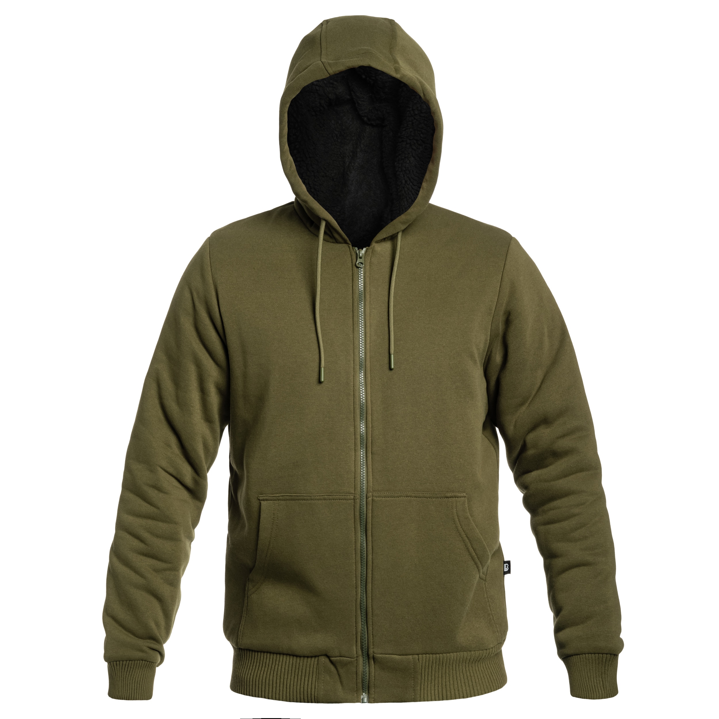 Brandit Sweatjacket Teddylining Sweatshirt - Olive