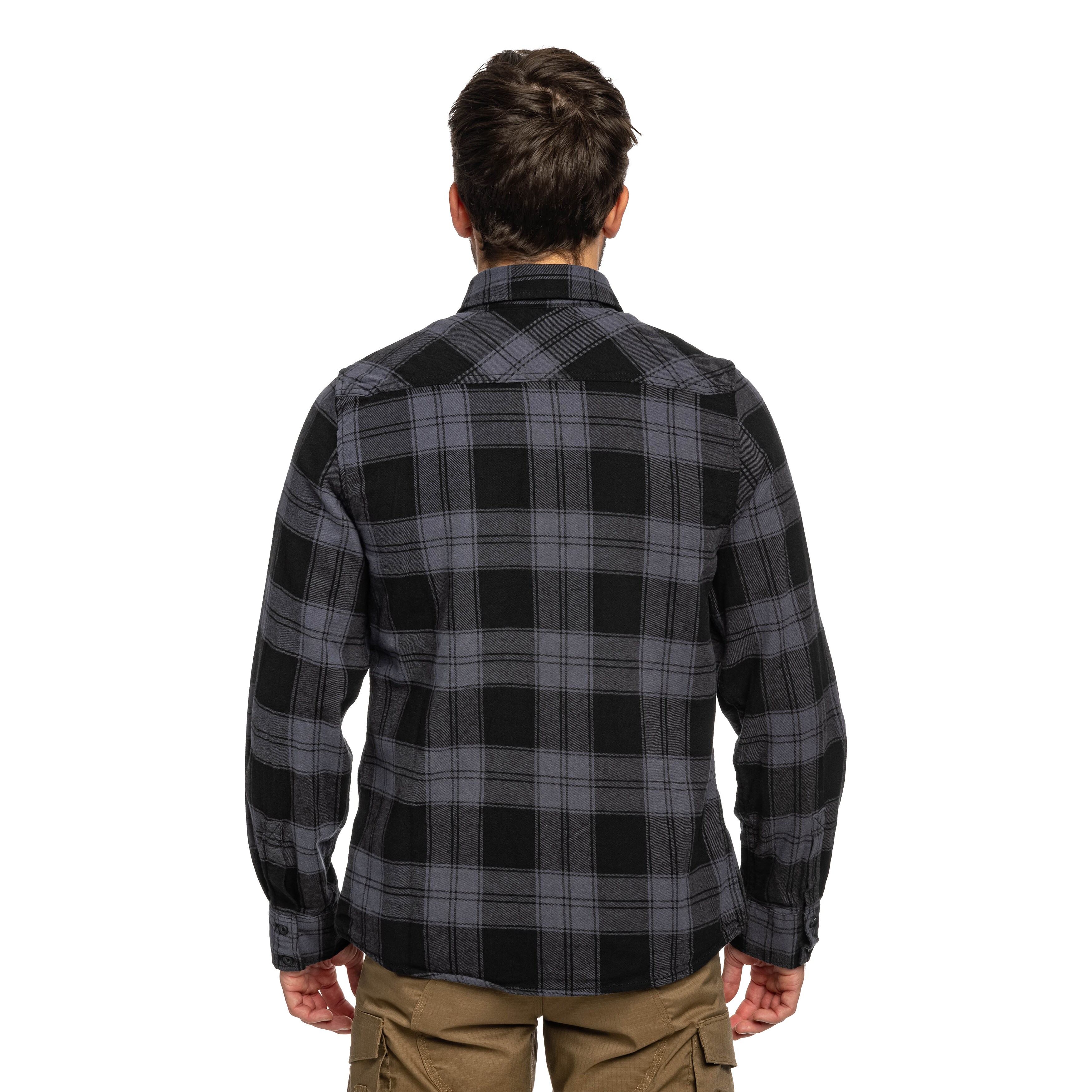 Brandit Check Shirt - Black/Steel Grey