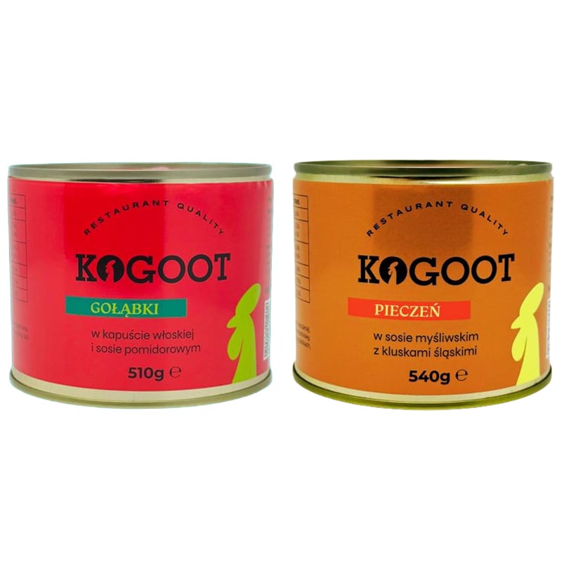 Kogoot Canned Food - Stuffed Cabbage Rolls 510 g, Roast 540 g