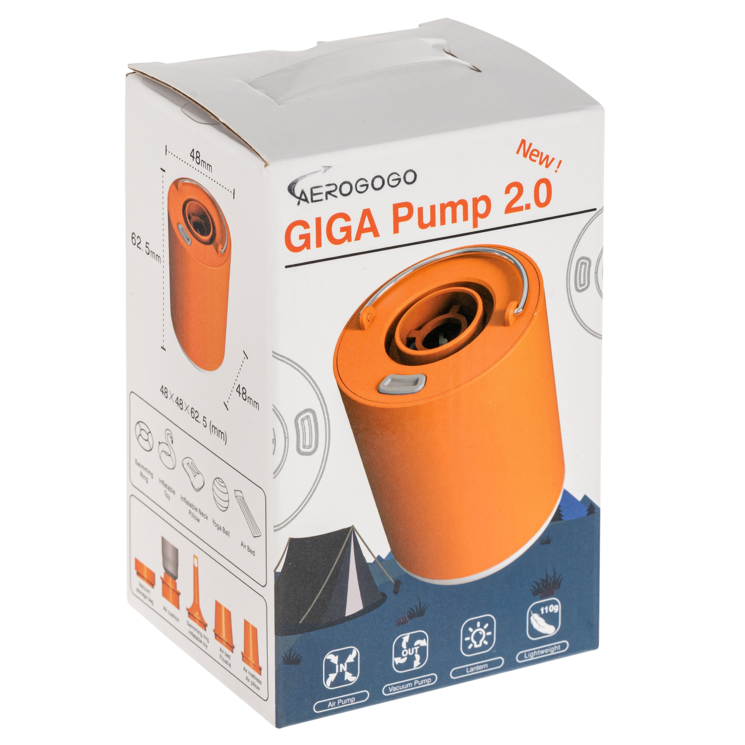 Aerogogo Giga Pump 2.0 - Orange