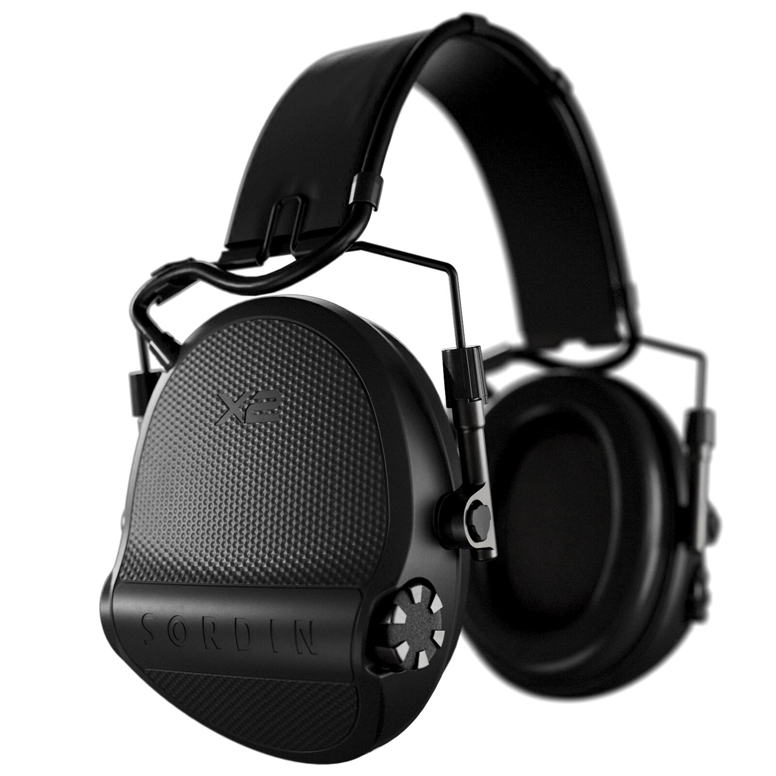 Sordin Supreme X2 Gel Headband Active Hearing Protectors - Black