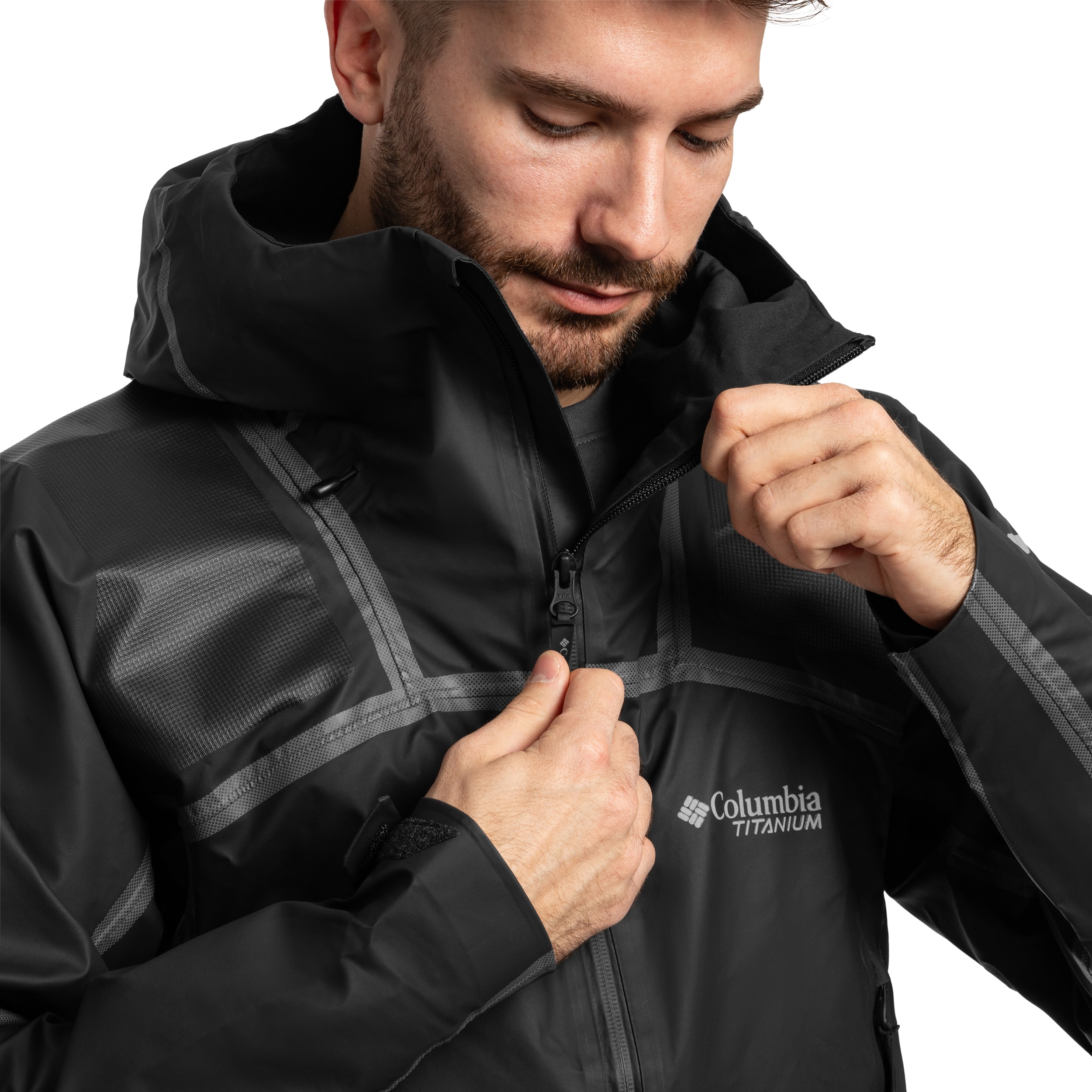 Columbia Whistler Peak Shell Titanium Jacket - Black