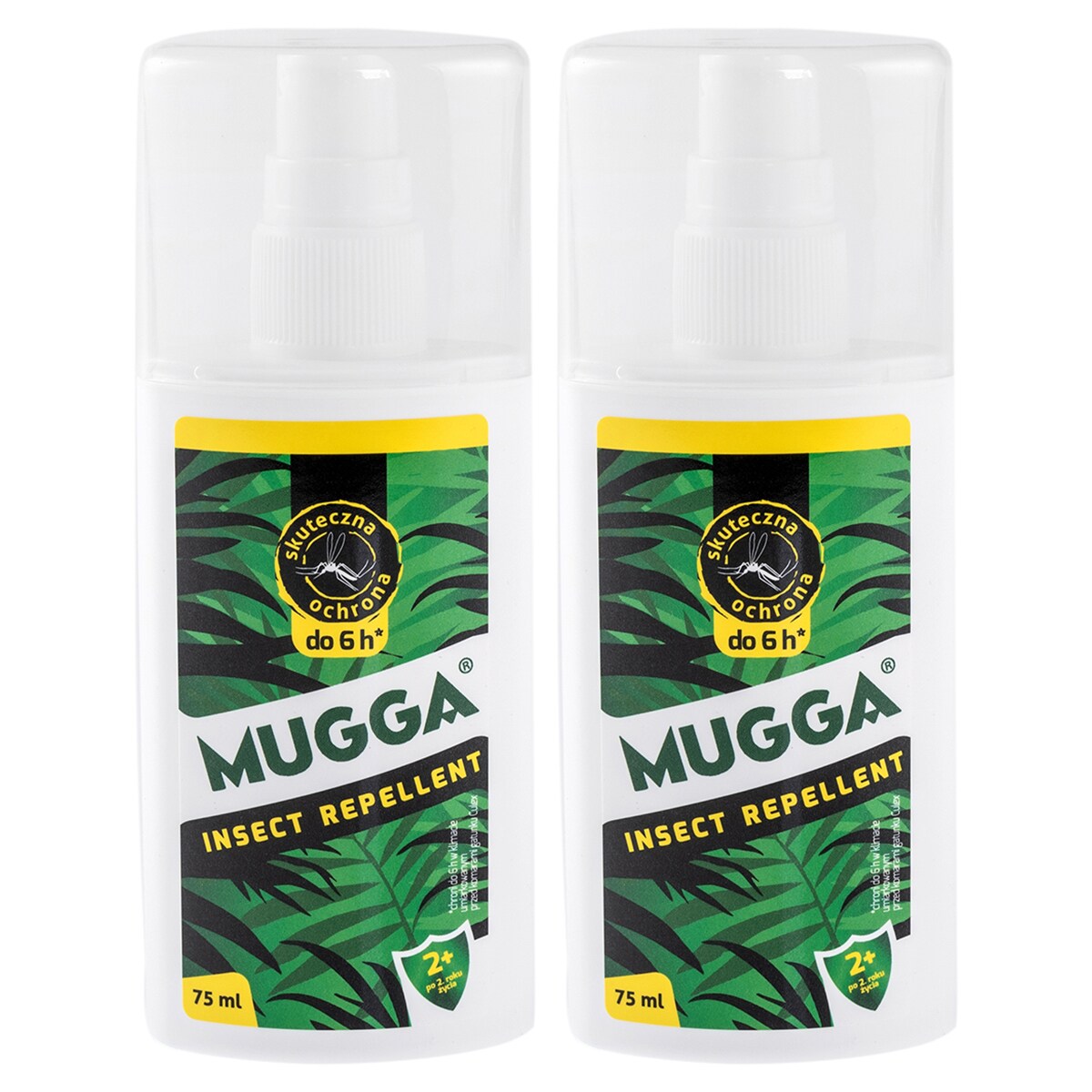 Mugga Insect Repellent spray 9.5% DEET 75 ml - 2 pcs.