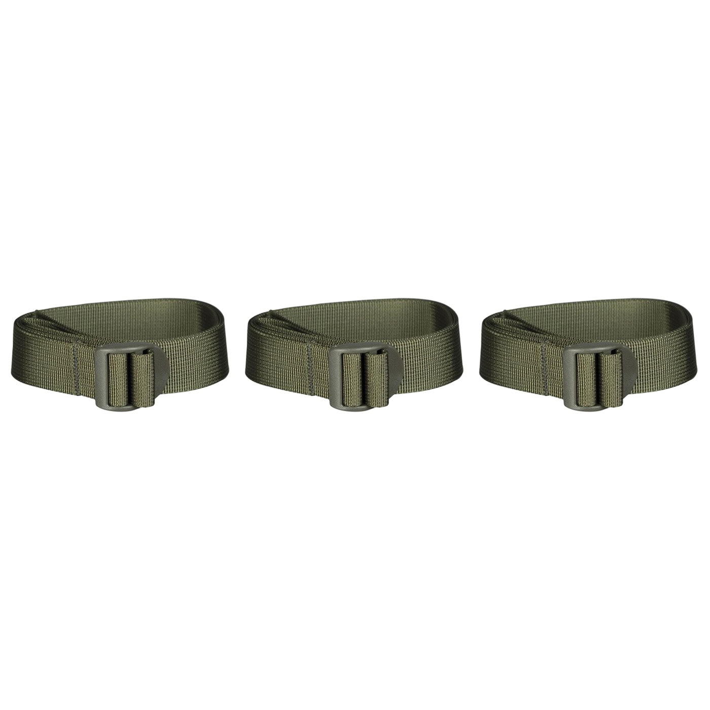 Mil-Tec Strap with clamp buckle 25 mm/120 cm Olive - 3 pcs.