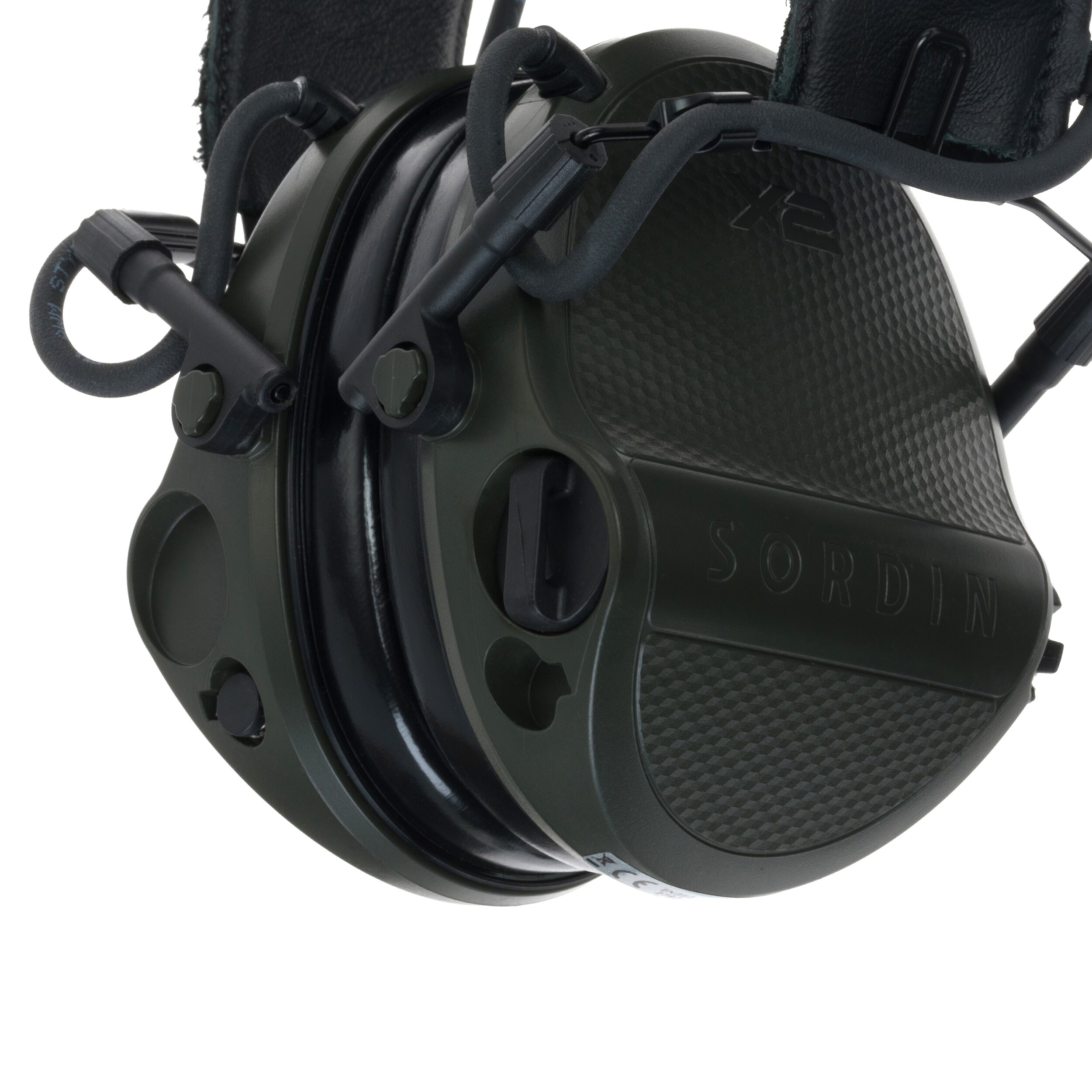 Sordin Supreme X2 Memoryfoam Headband Active Hearing Protectors - Green