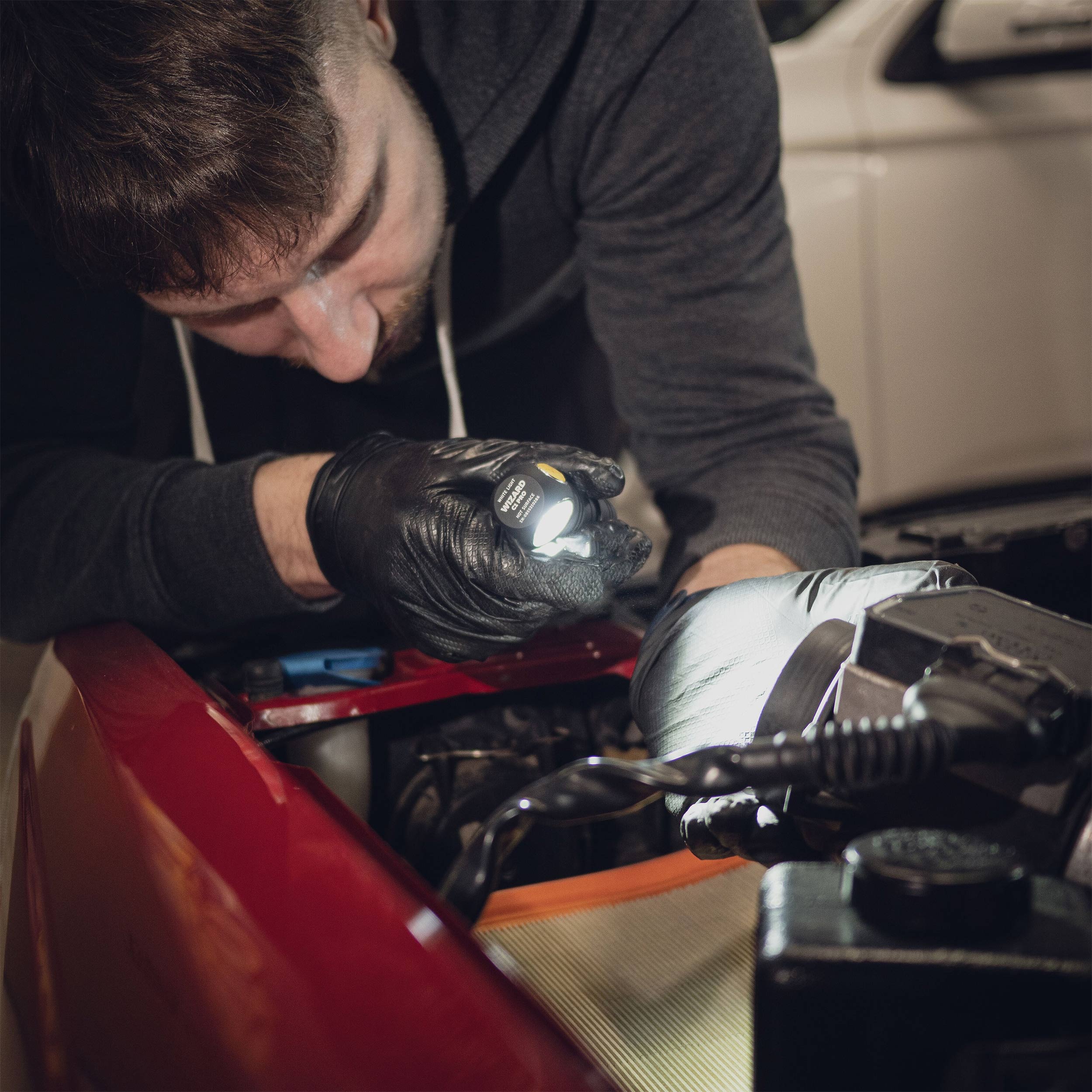 Armytek Wizard C1 Pro Magnet USB Yellow PCB Head Torch and Angled Torch - 930 lumens