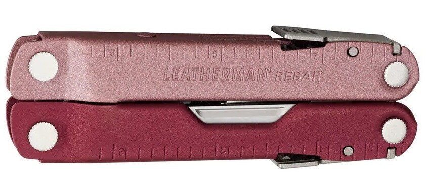 Leatherman Rebar Heathered Cranberry Multitool with Pouch