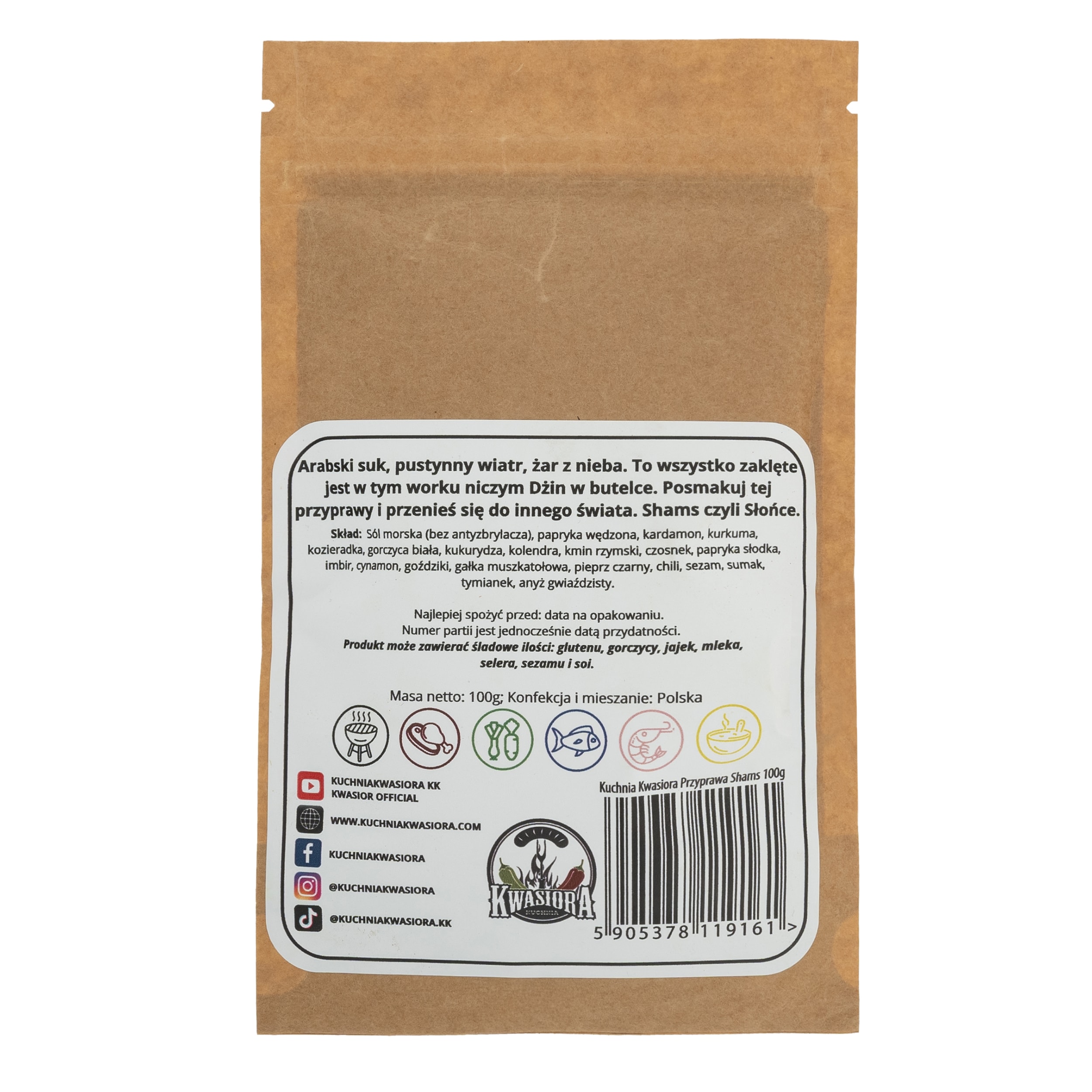 Kuchnia Kwasiora Shams Seasoning 100 g