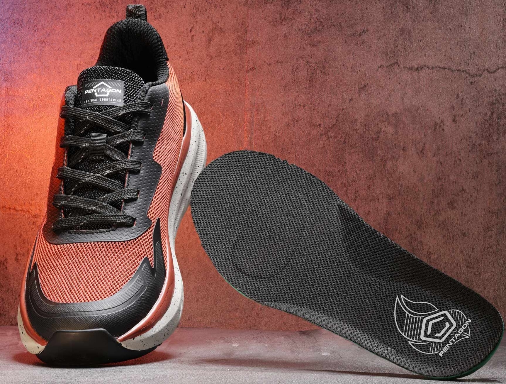 Pentagon Invictus Field Sneakers - Red Mix