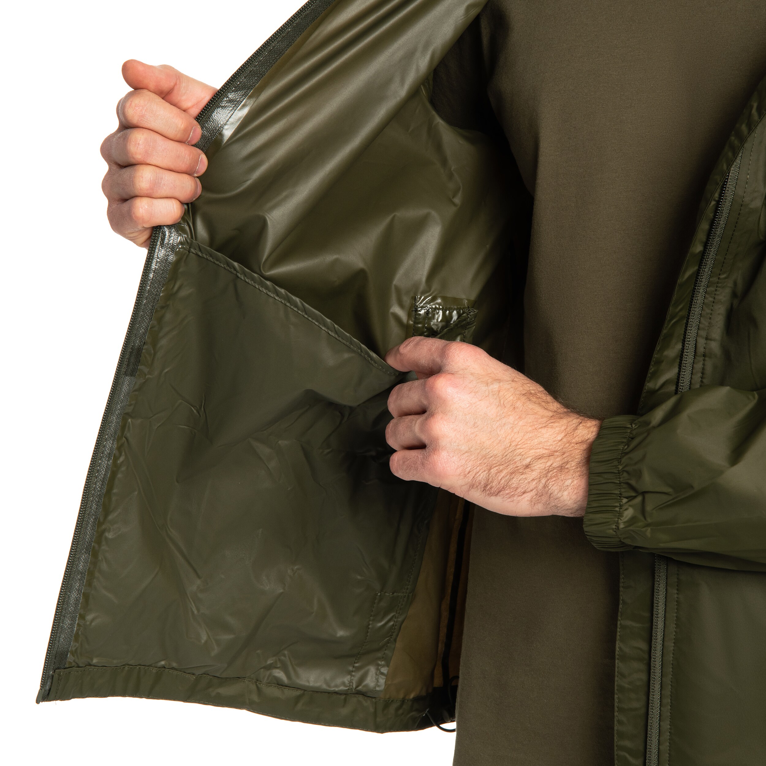 Mil-Tec Wet Weather Jacket Quickpack Jacket - Olive Drab