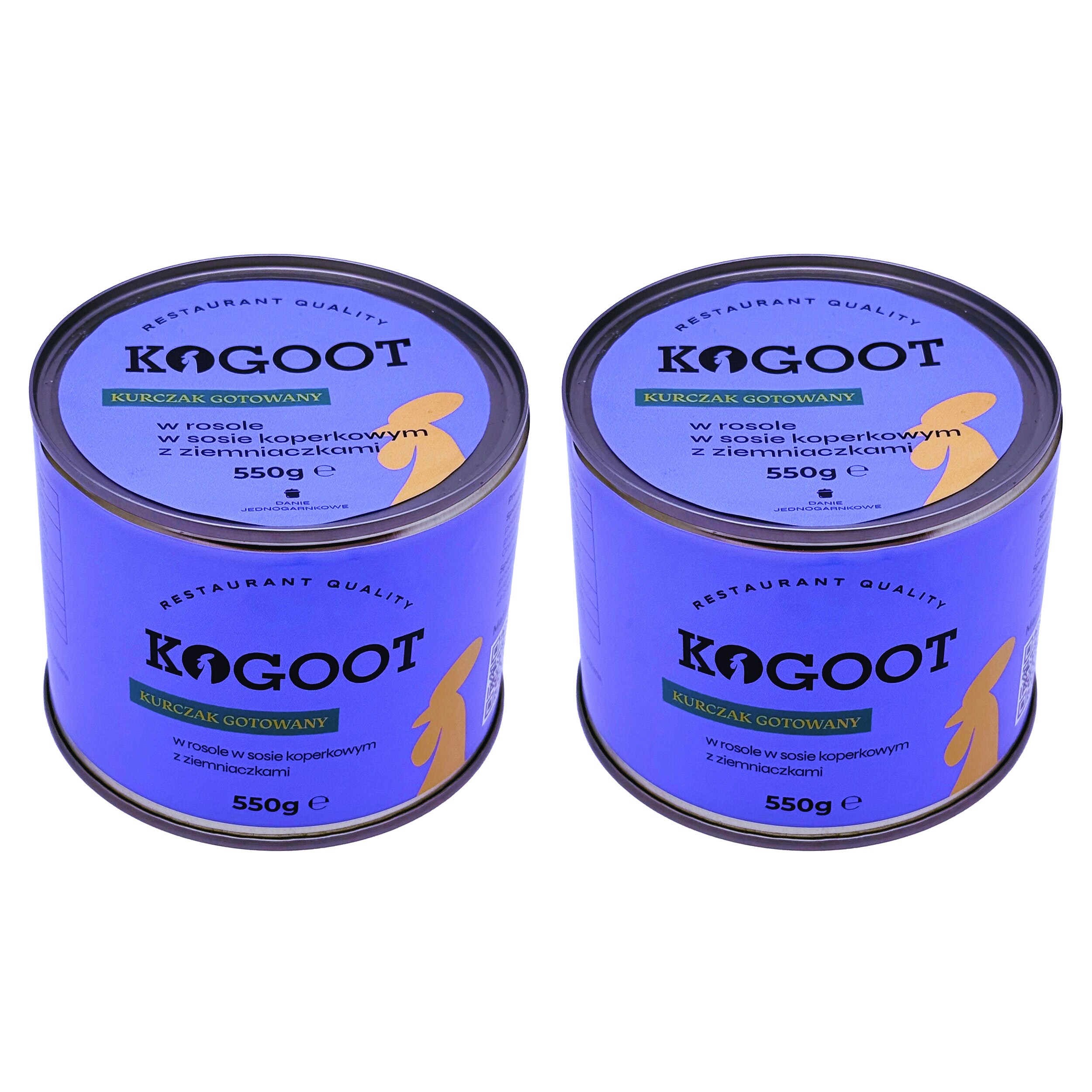 Kogoot Canned Food - Chicken cooked in broth with dill sauce and potatoes 550 g - 2 pcs.