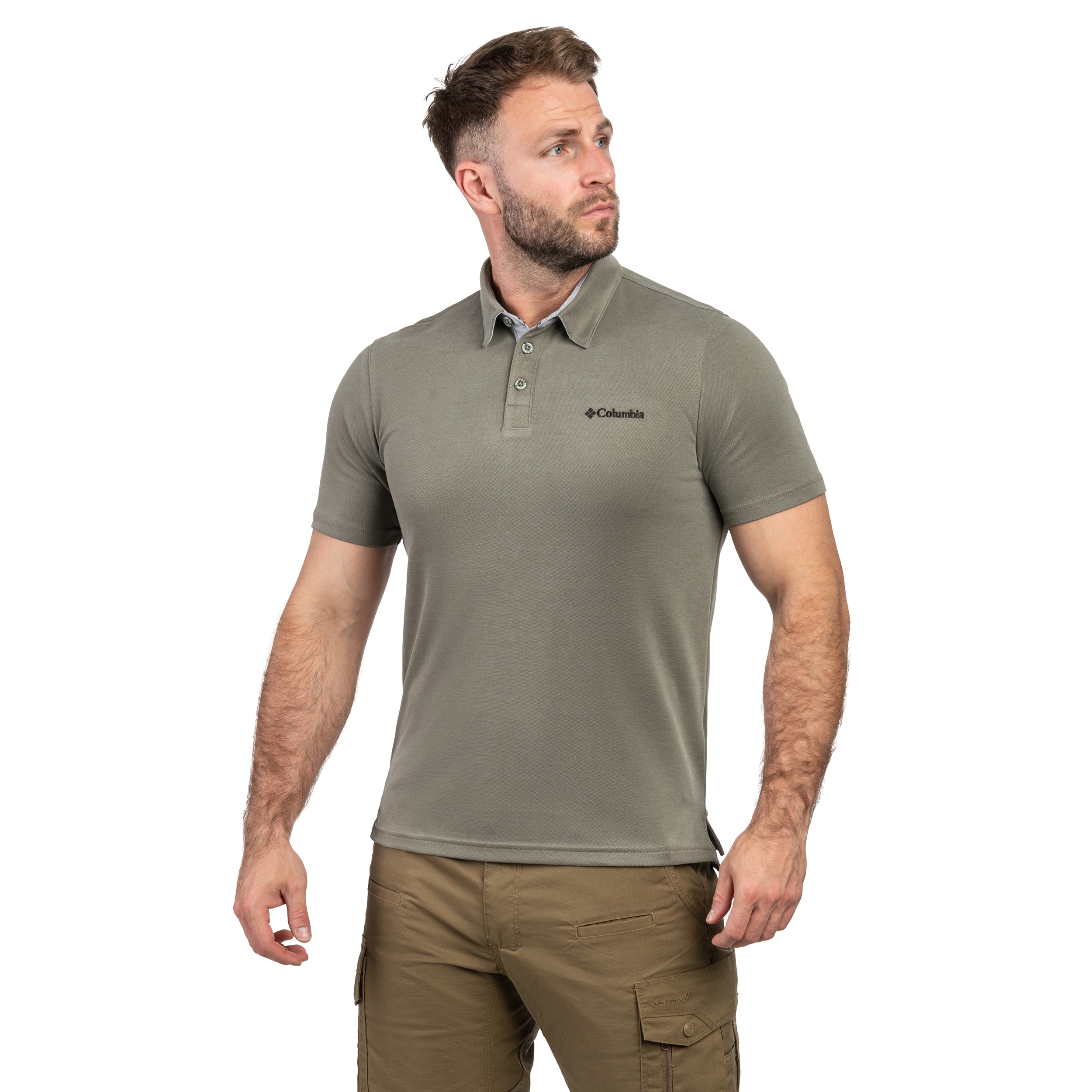 Columbia Nelson Point Polo Shirt - Stone Green