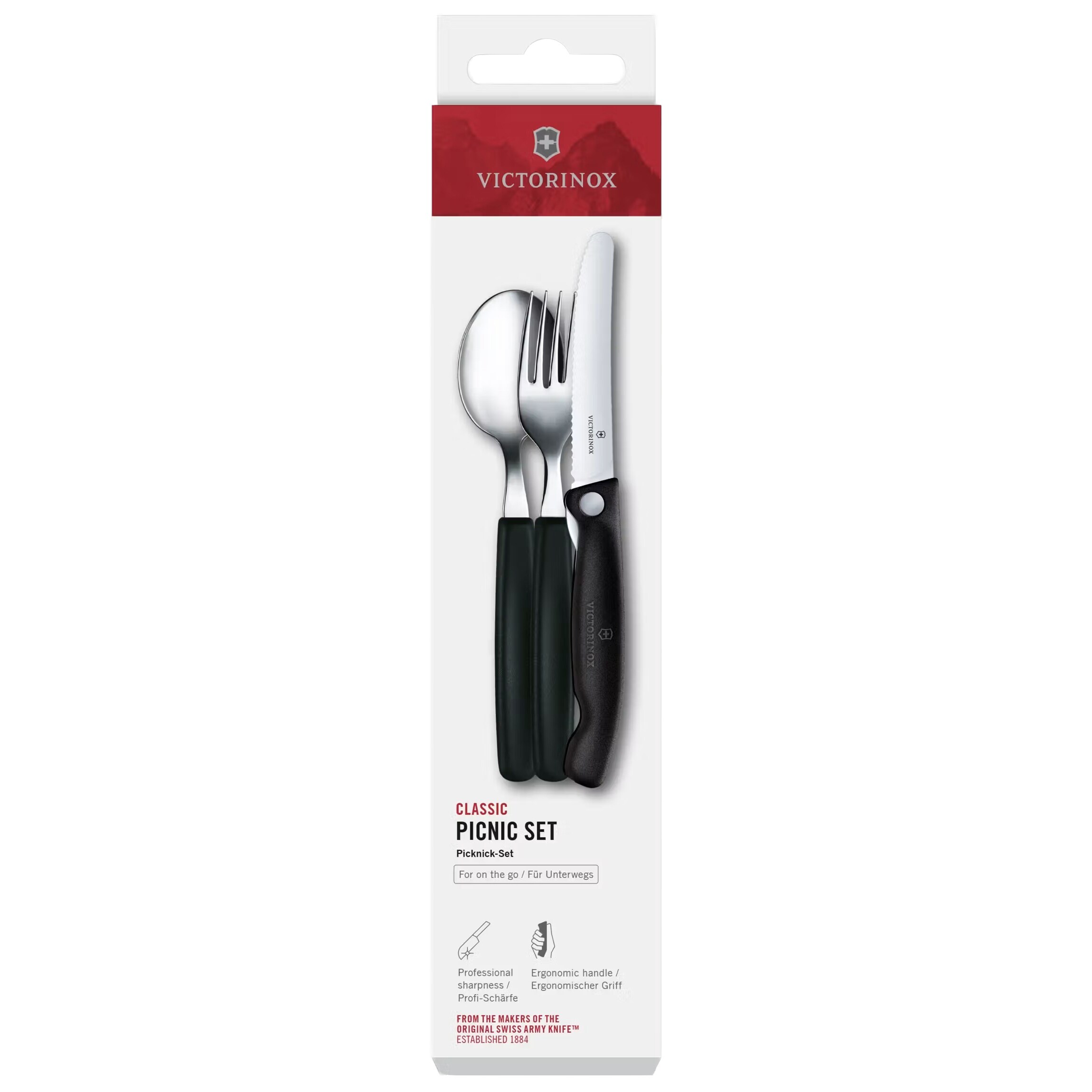 Victorinox Picnic Classic Cutlery Set - Black