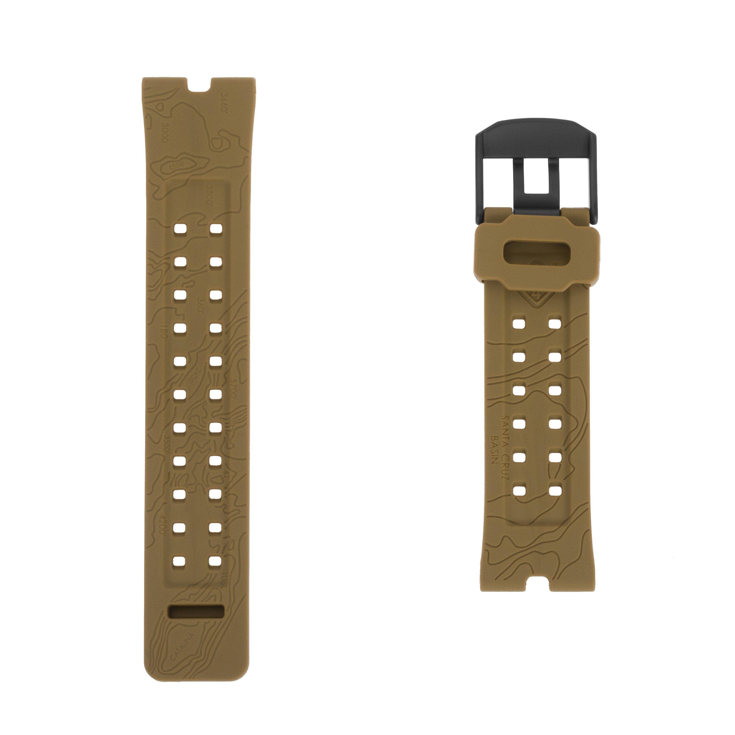 Hazard 4 Nautical TPR Watch Strap - Coyote/PVD Buckle