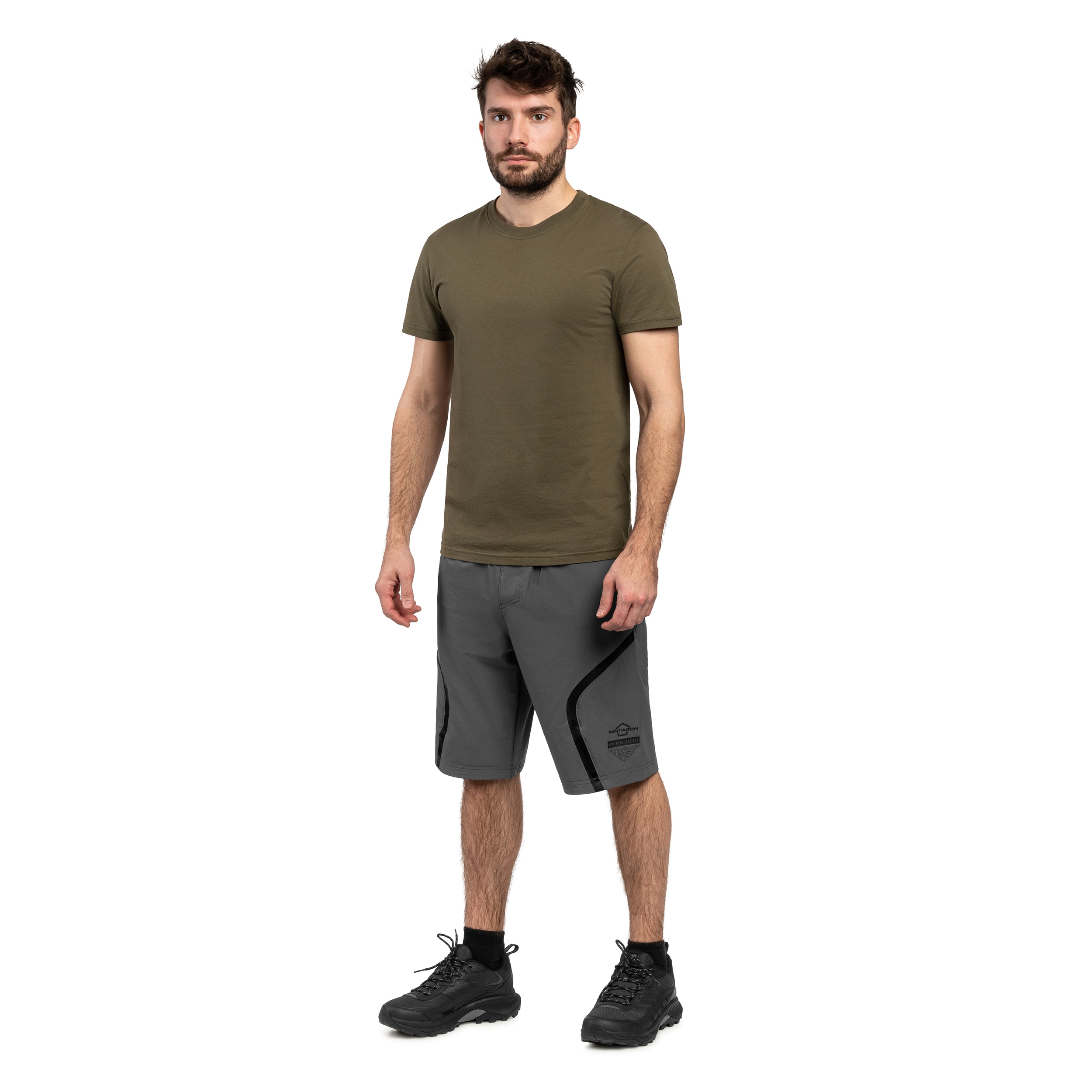 Pentagon Draco Thermal Shorts - Cinder Grey