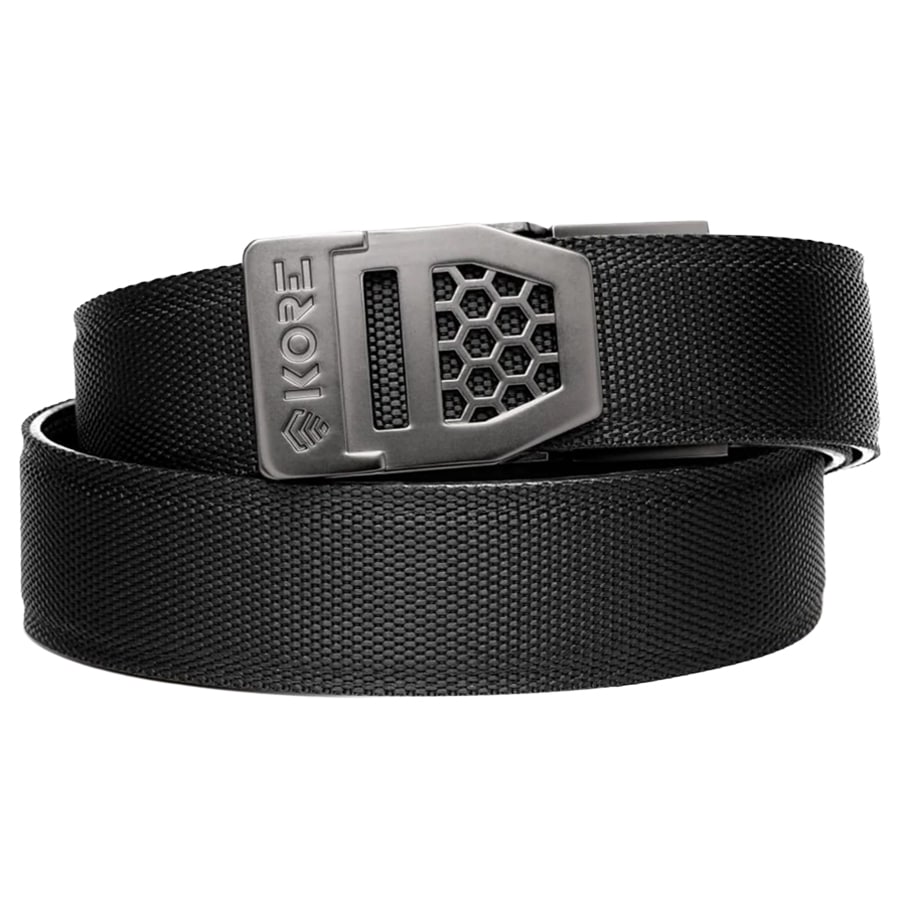 Kore Essentials Nylon Belt X6 - Gunmetal/Black