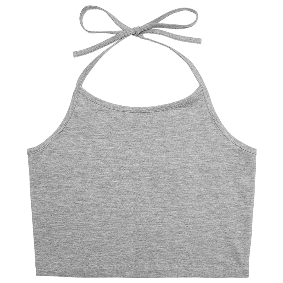 Brandit Women's Neckholder Top - Grey Melange
