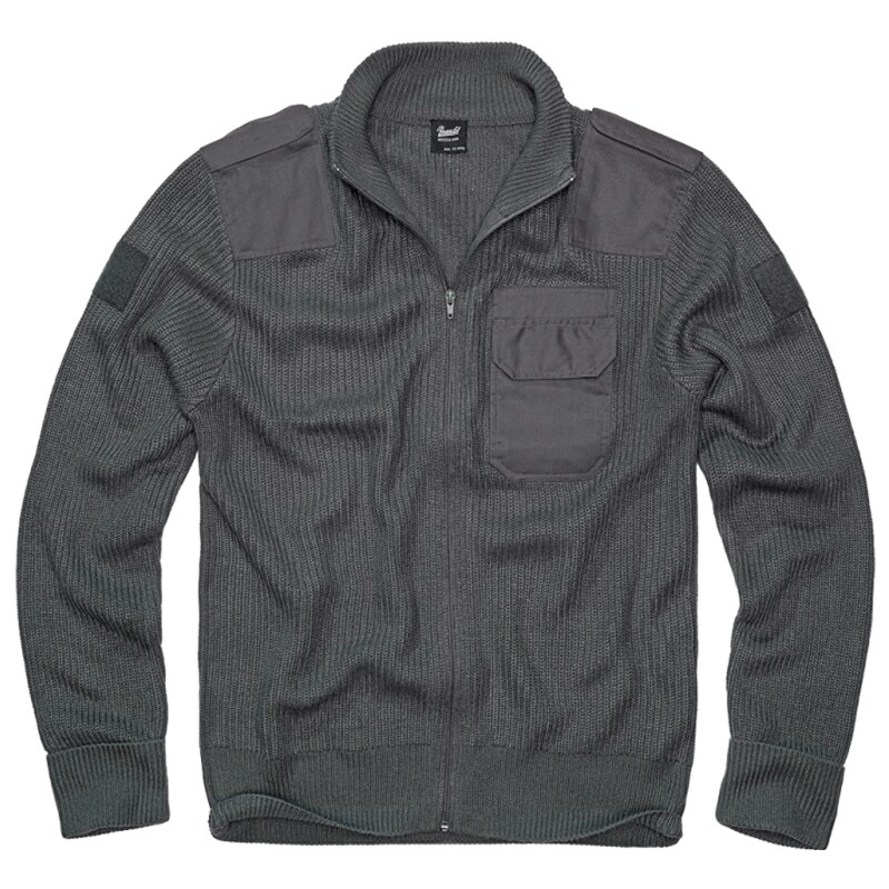 Brandit BW Cardigan Sweater - Anthracite