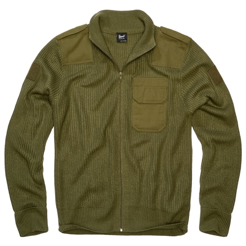 Brandit BW Cardigan Sweater - Olive