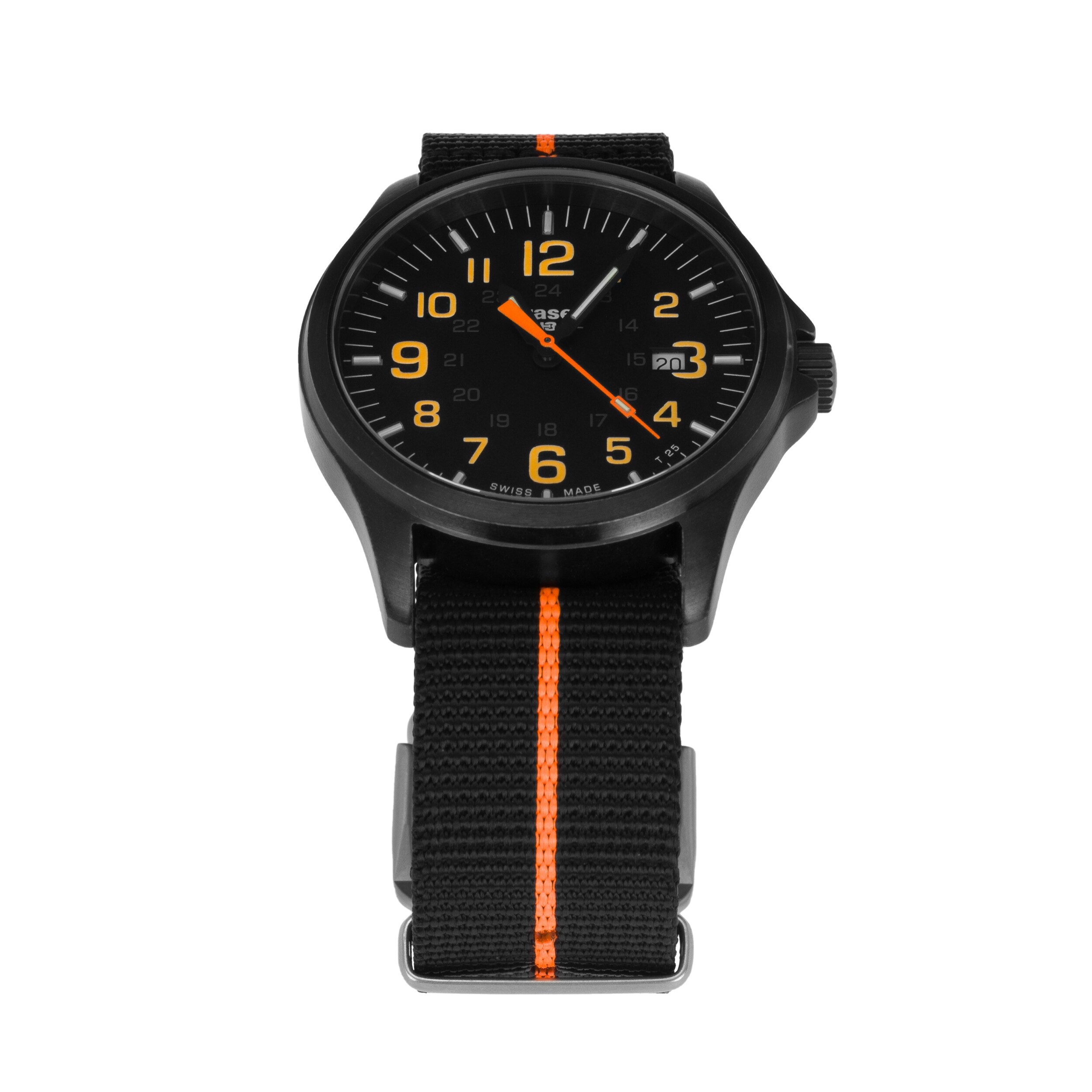 Traser P67 Officer Pro GunMetal TS Watch - Black/Orange