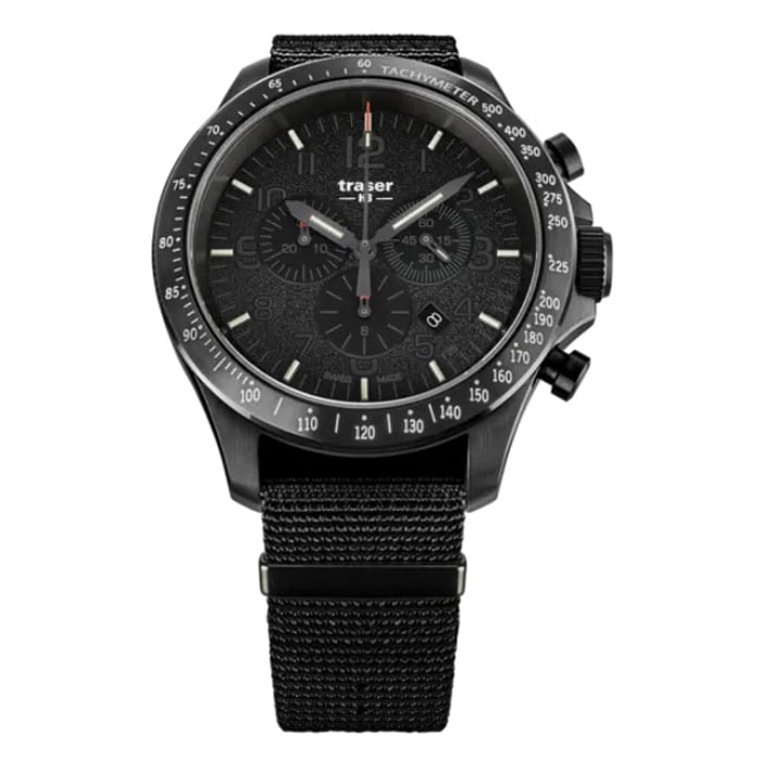 Traser P67 Officer Pro Chronograph TS Watch - Black