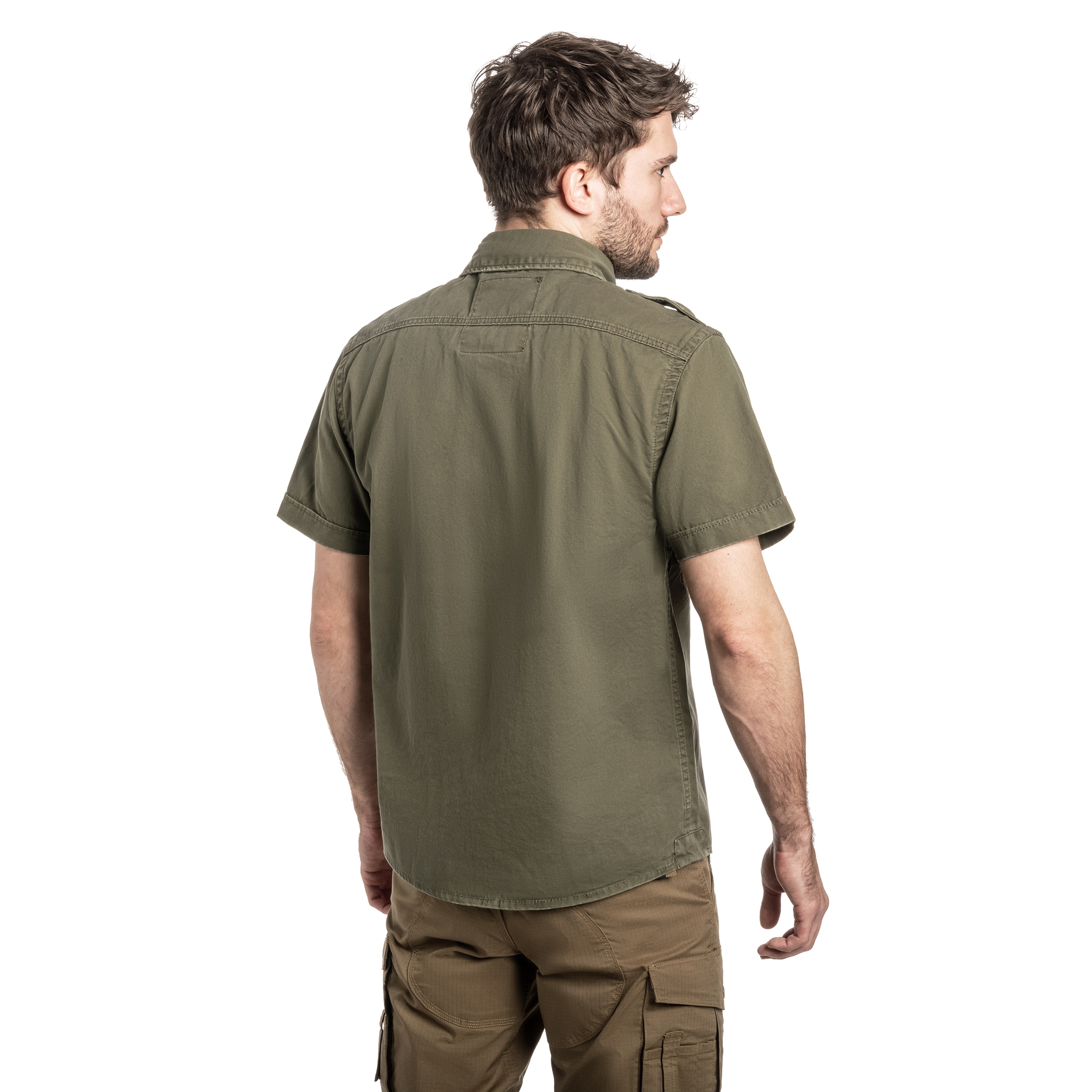 Brandit Vintage Short Sleeve Shirt - Olive