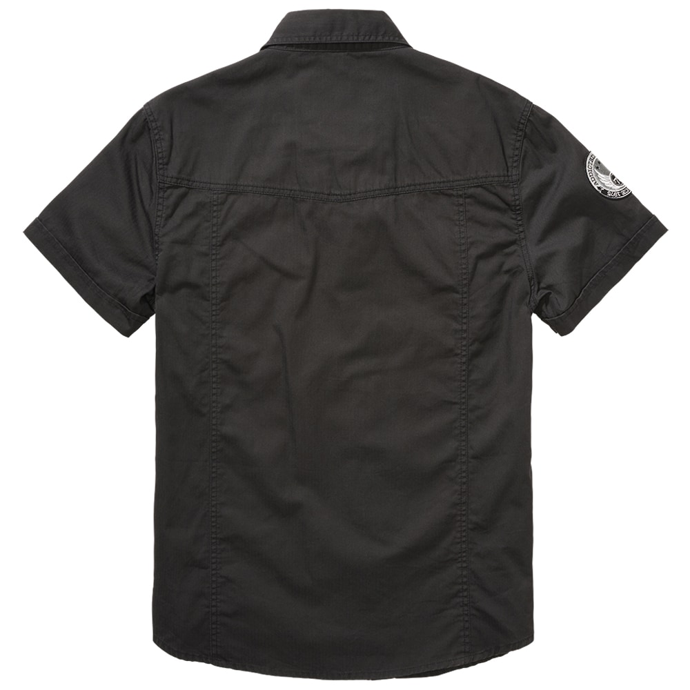 Brandit Luis Vintage Short Sleeve Shirt - Black