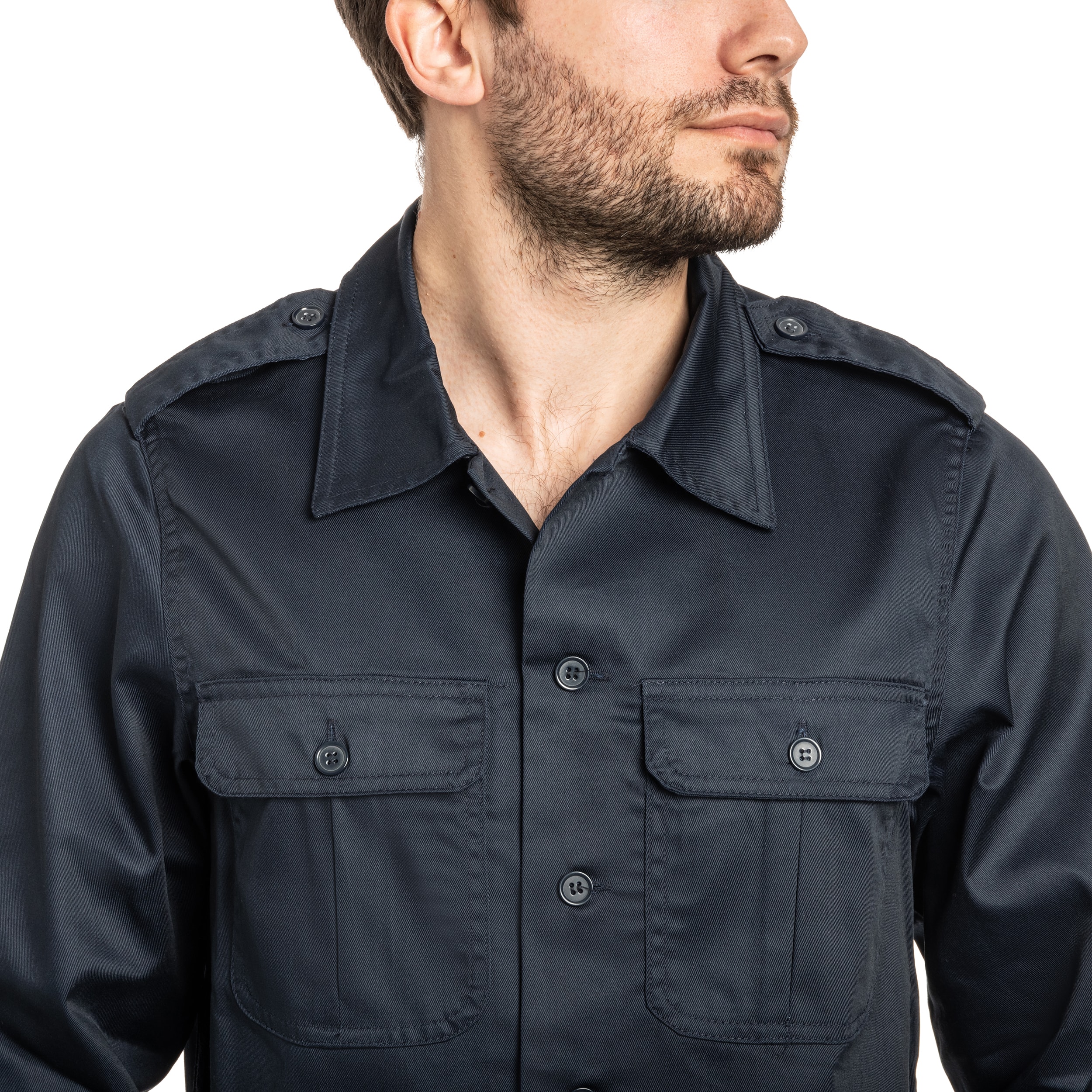 Brandit US Hemd Long Sleeve Shirt - Navy
