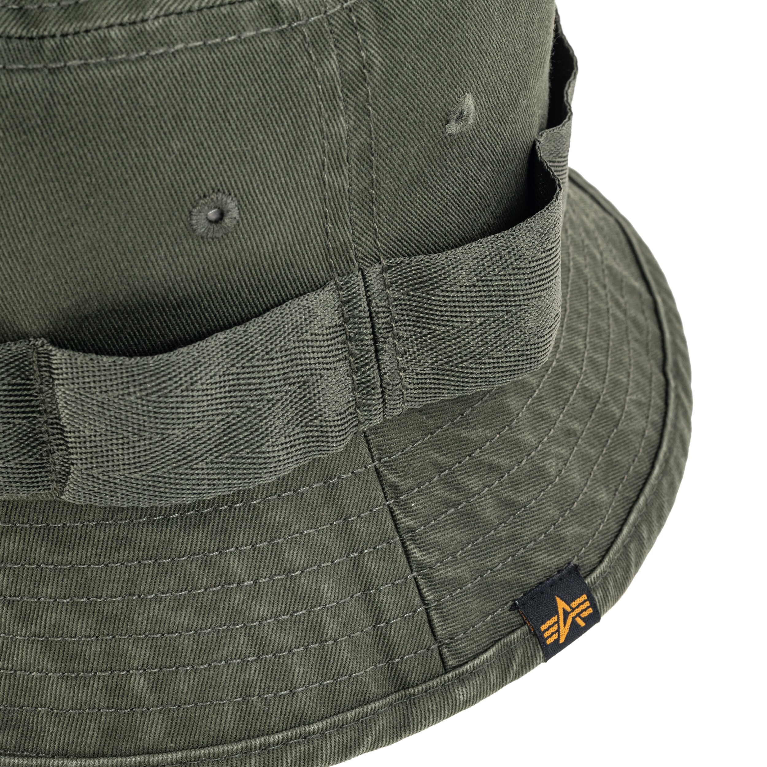 Alpha Industries Washed Out Bucket Hat - Dark Olive