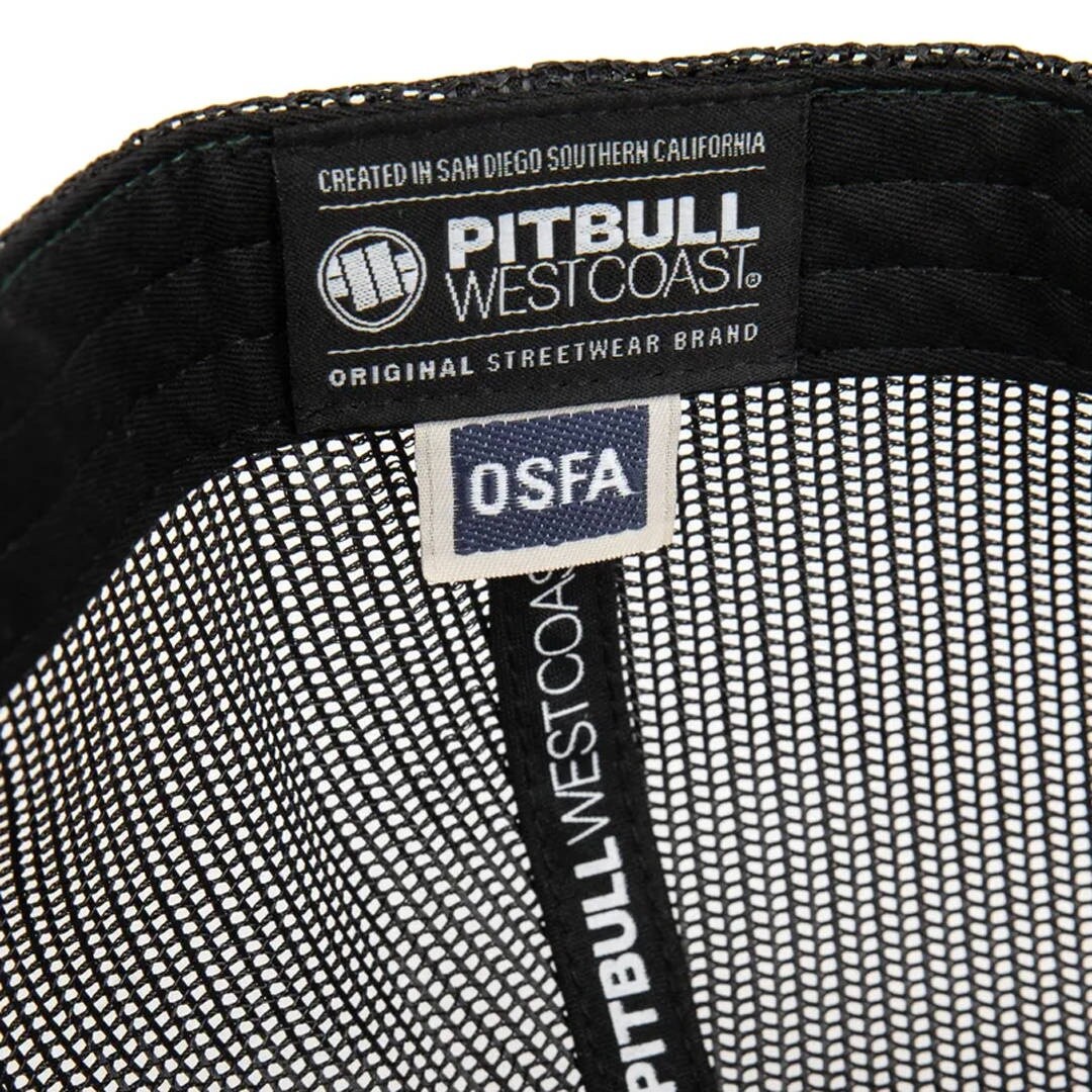 Pitbull Snapback Trucker Blood Dog Cap - Woodland Camo