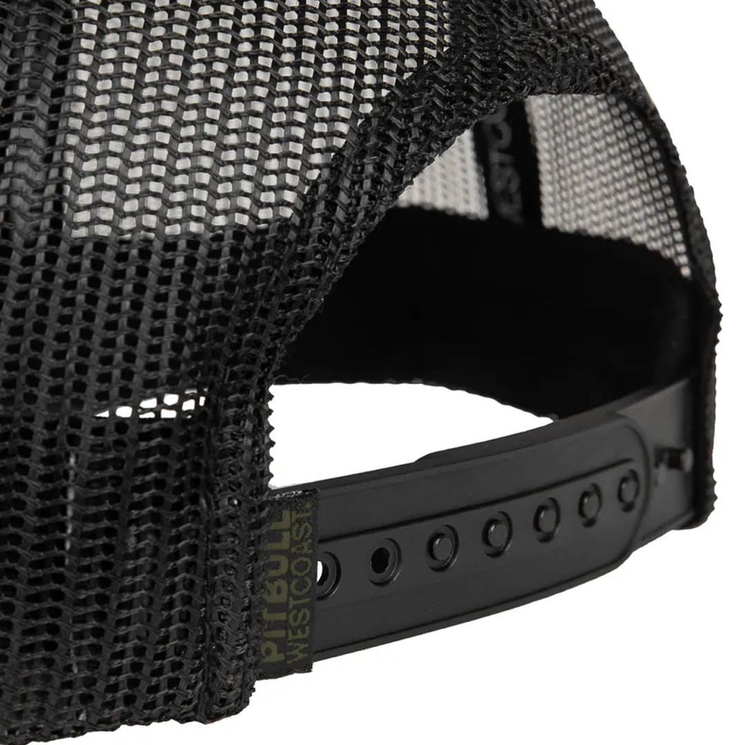 Pitbull Snapback Trucker Blood Dog Cap - Woodland Camo