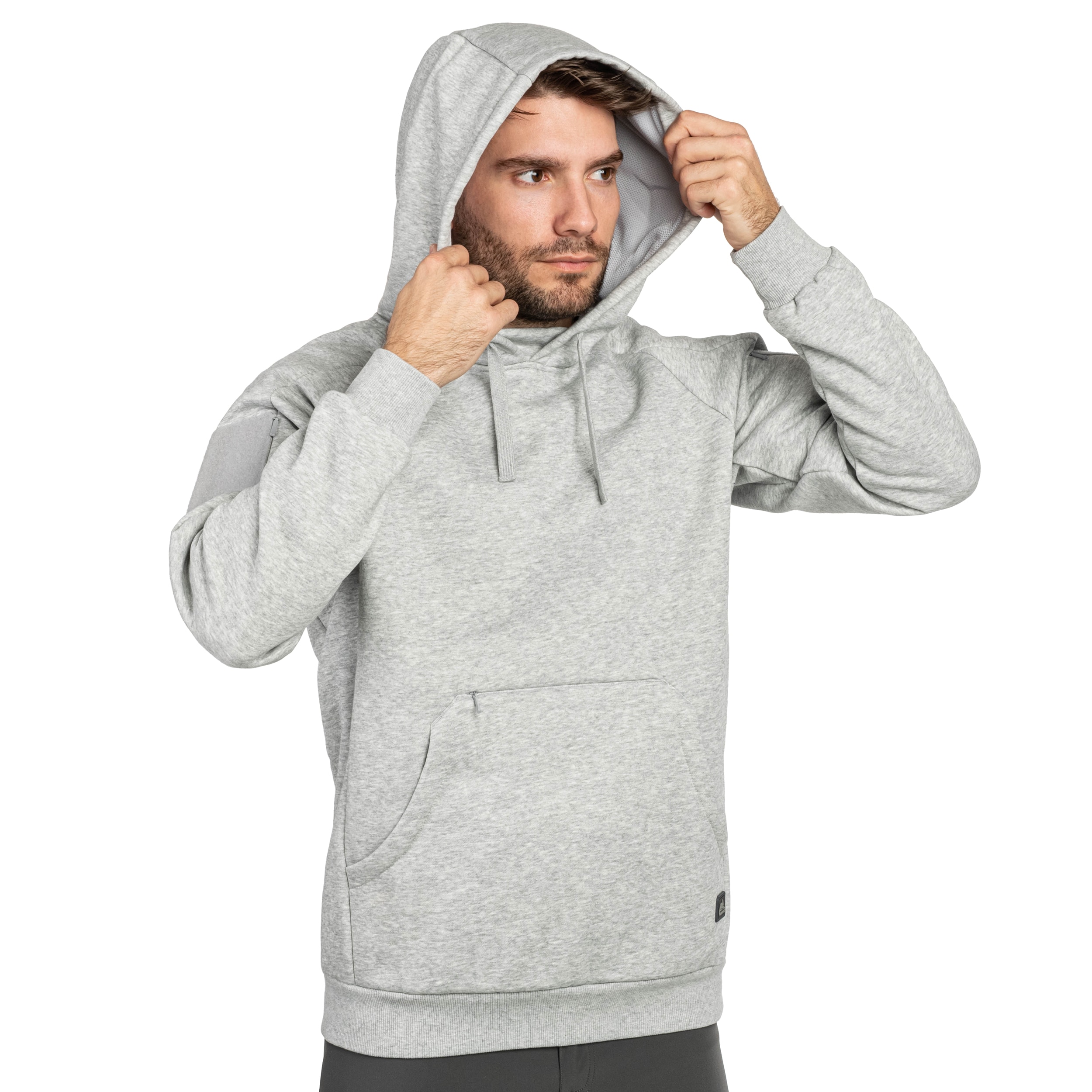 Helikon-Tex Urban Tactical Hoodie Lite Kangaroo - Light Grey Melange