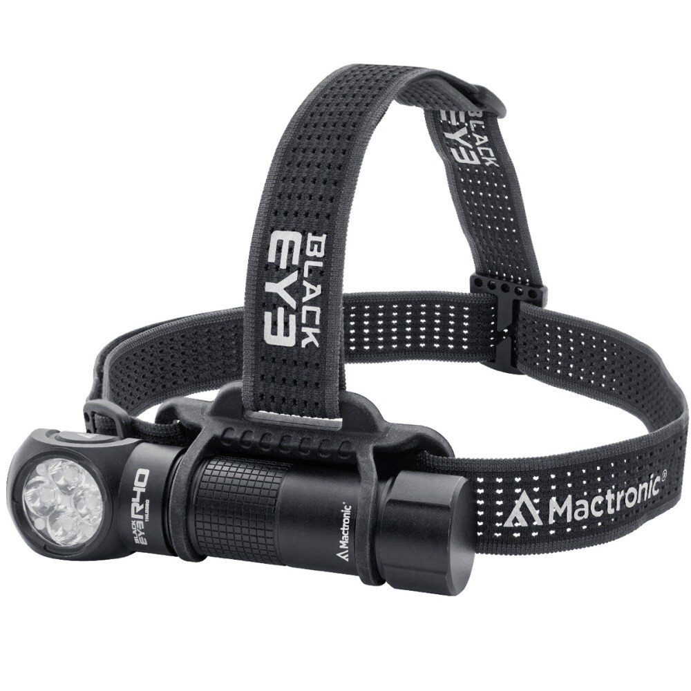Mactronic Black Eye R40 Head and Angle Torch - 4000 lumens
