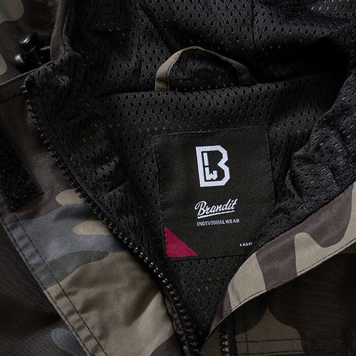 Brandit Summer Windbreaker Frontzip Women's Jacket - Dark Camo