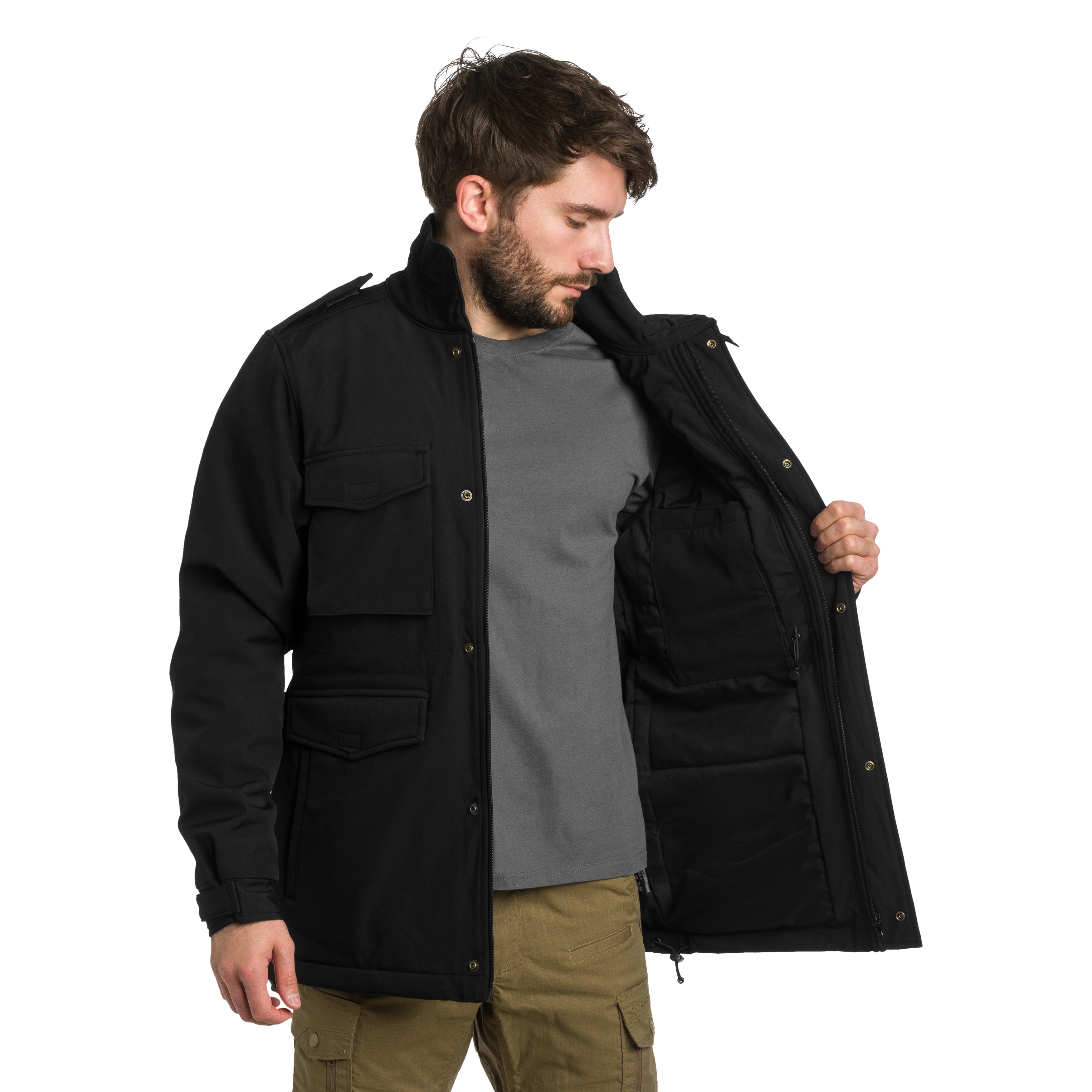 Brandit M65 Softshell Jacket - Black
