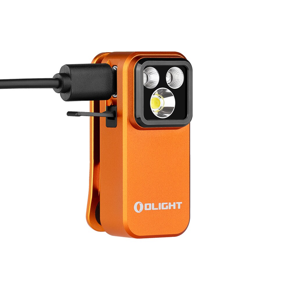 Olight Oclip Pro S Rechargeable Torch Orange - 600 lumens
