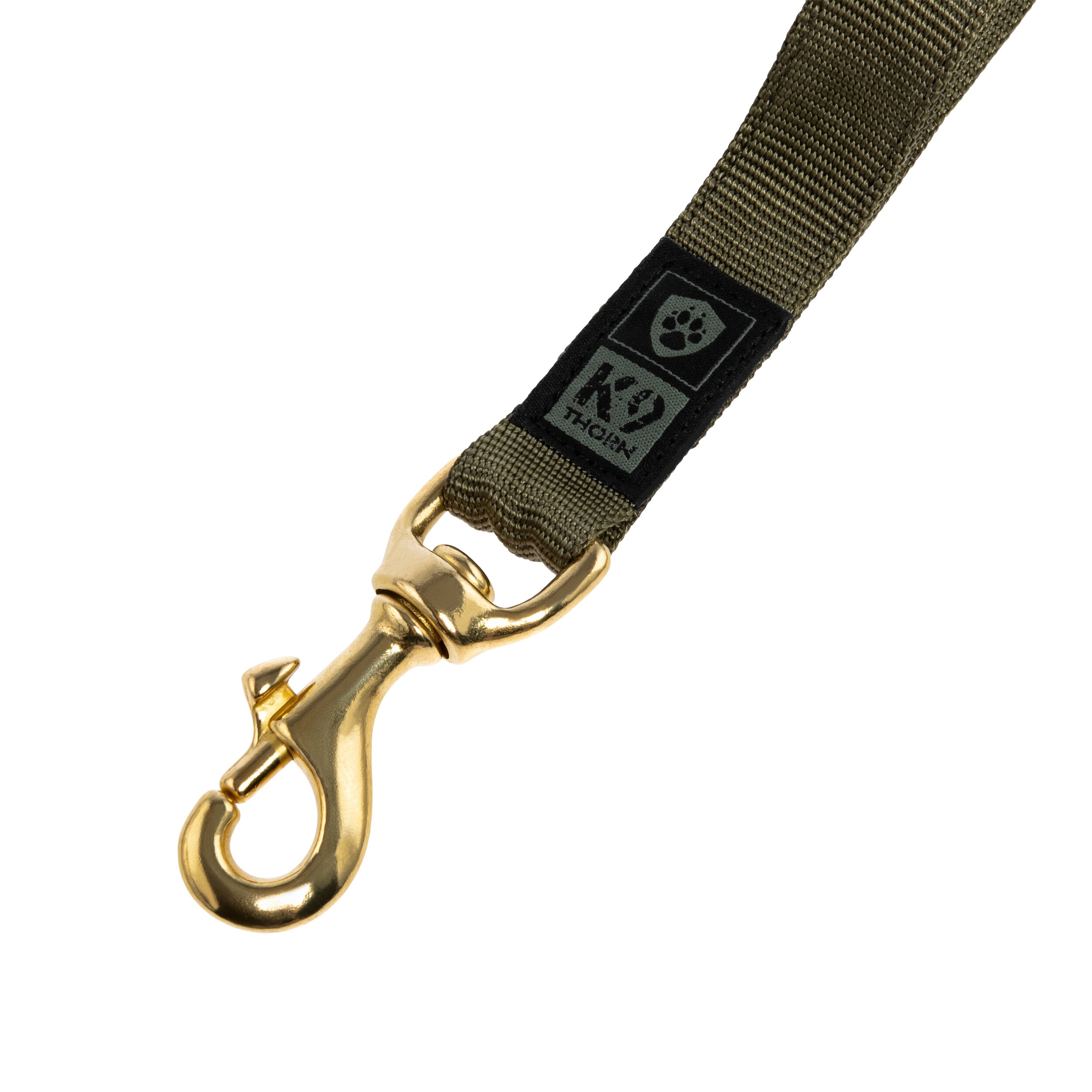 K9 Thorn Leash with shock absorber olive green - 150 cm