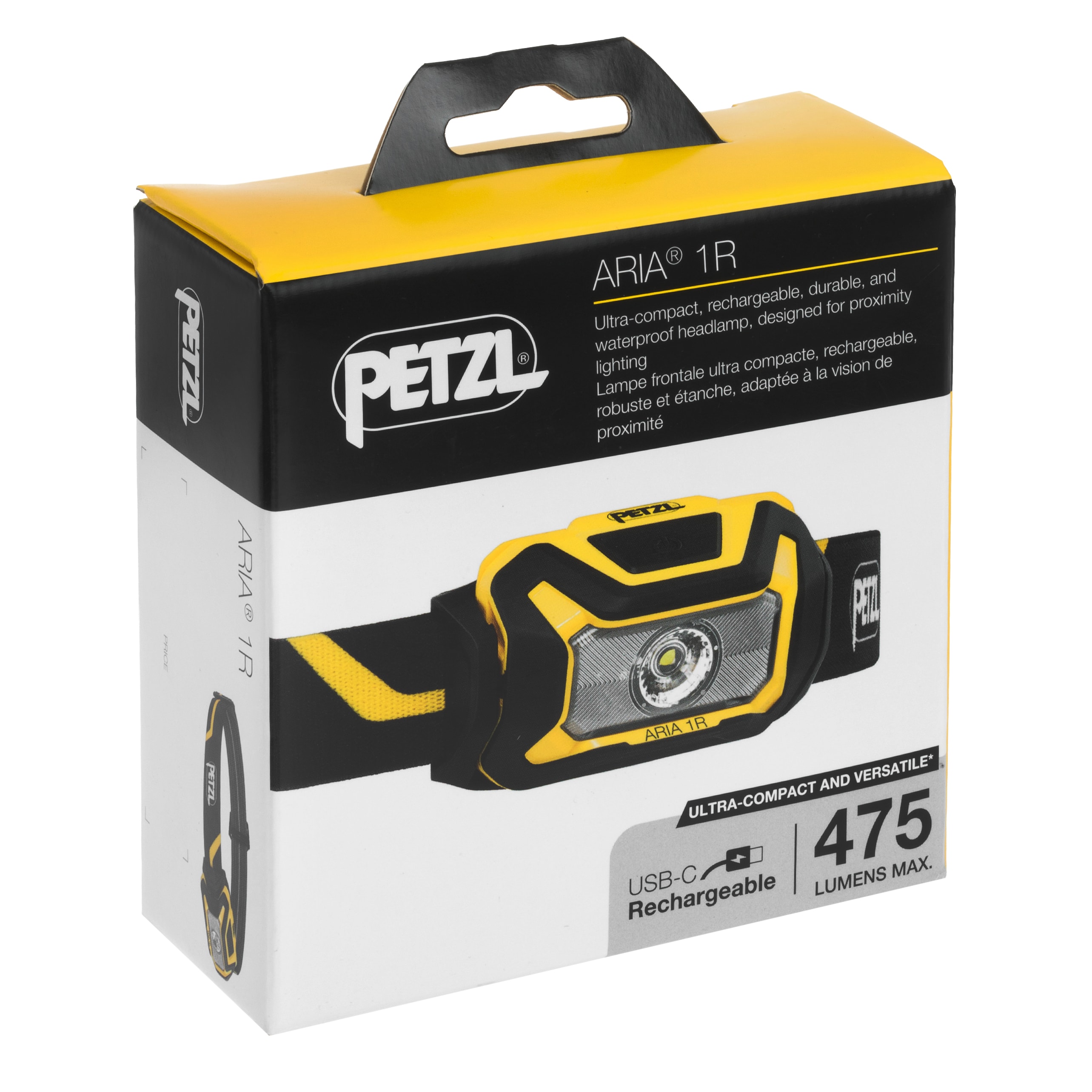 Petzl Aria 1 Headlamp Black/Yellow - 475 lumens