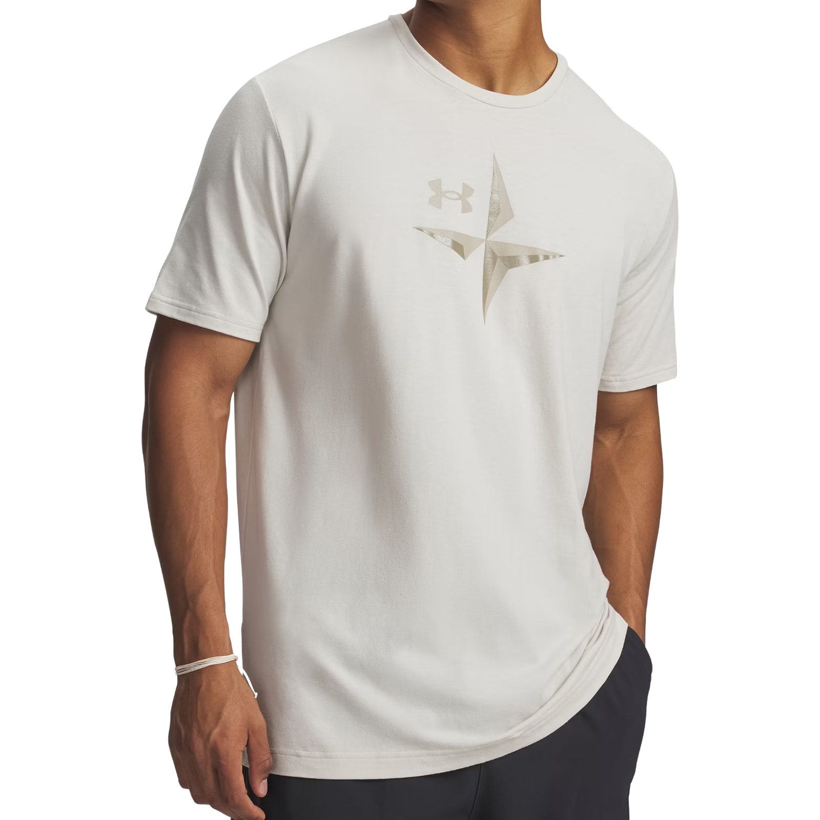 Under Armour Explor Graphic T-shirt - Summit White/City Khaki