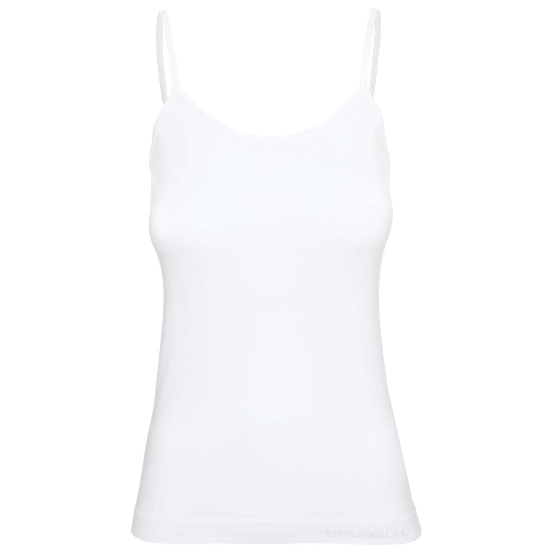 Brubeck Camisole Comfort Cotton Women's Thermal Tank Top - White
